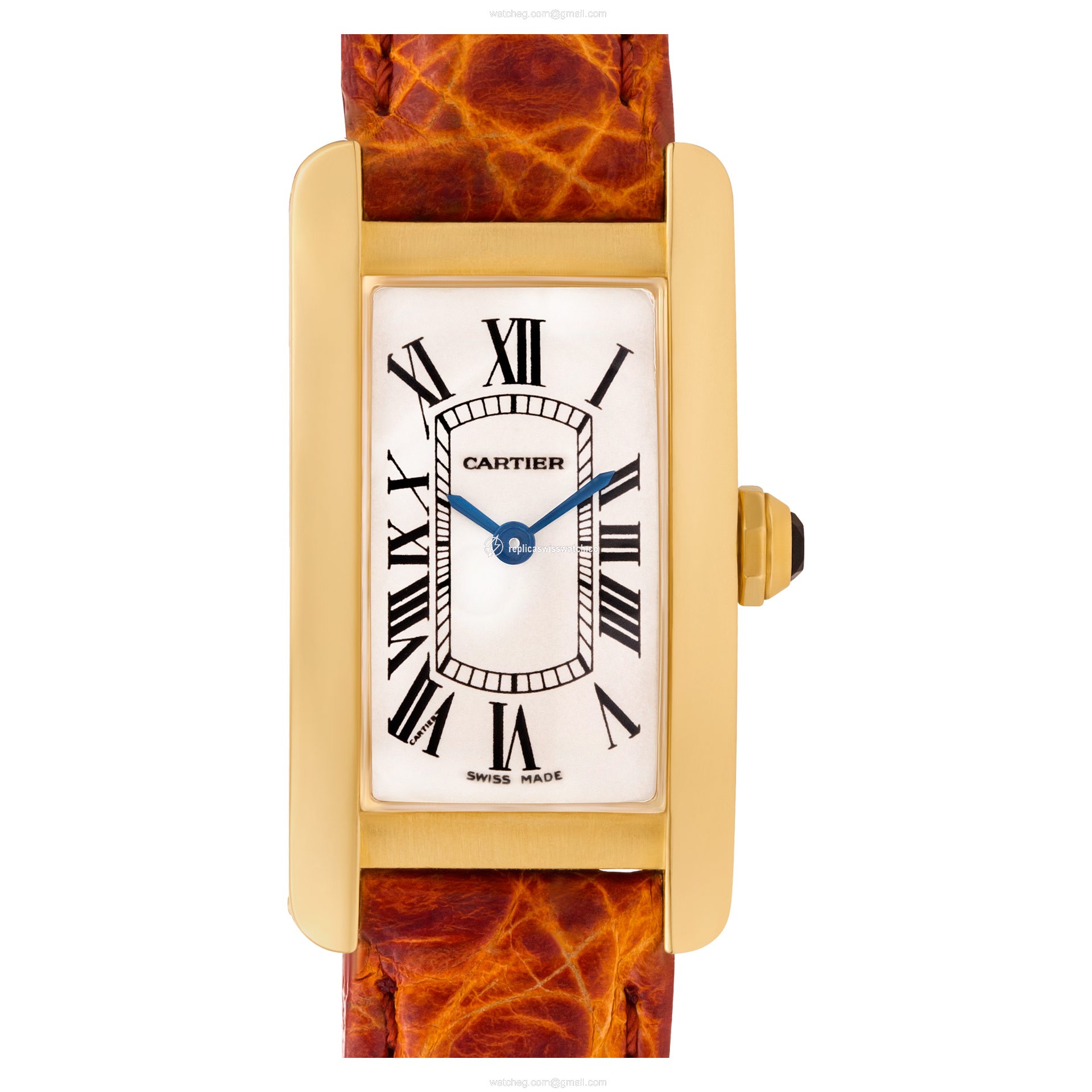 Cartier W2601556 Tank American Quartz Female 18k yellow gold Replica Cartier W2601556 Tank American Quartz Female 18k yellow gold Replica