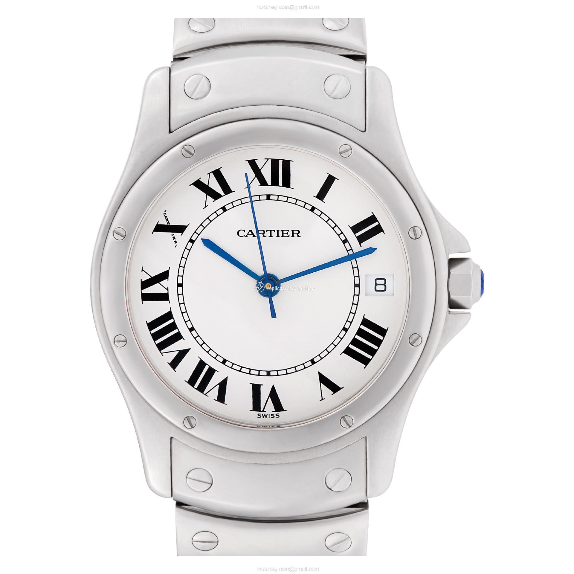 Cartier 1920 Santos Automatic Unisex Stainless Steel Replica Cartier 1920 Santos Automatic Unisex Stainless Steel Replica