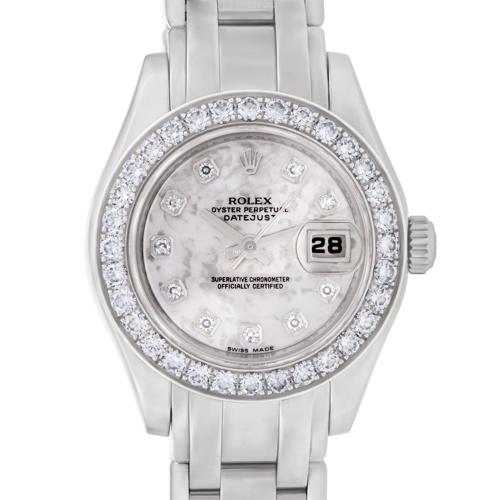 Rolex 80299 Pearlmaster Automatic Female 18k White Gold Replica Rolex 80299 Pearlmaster Automatic Female 18k White Gold Replica