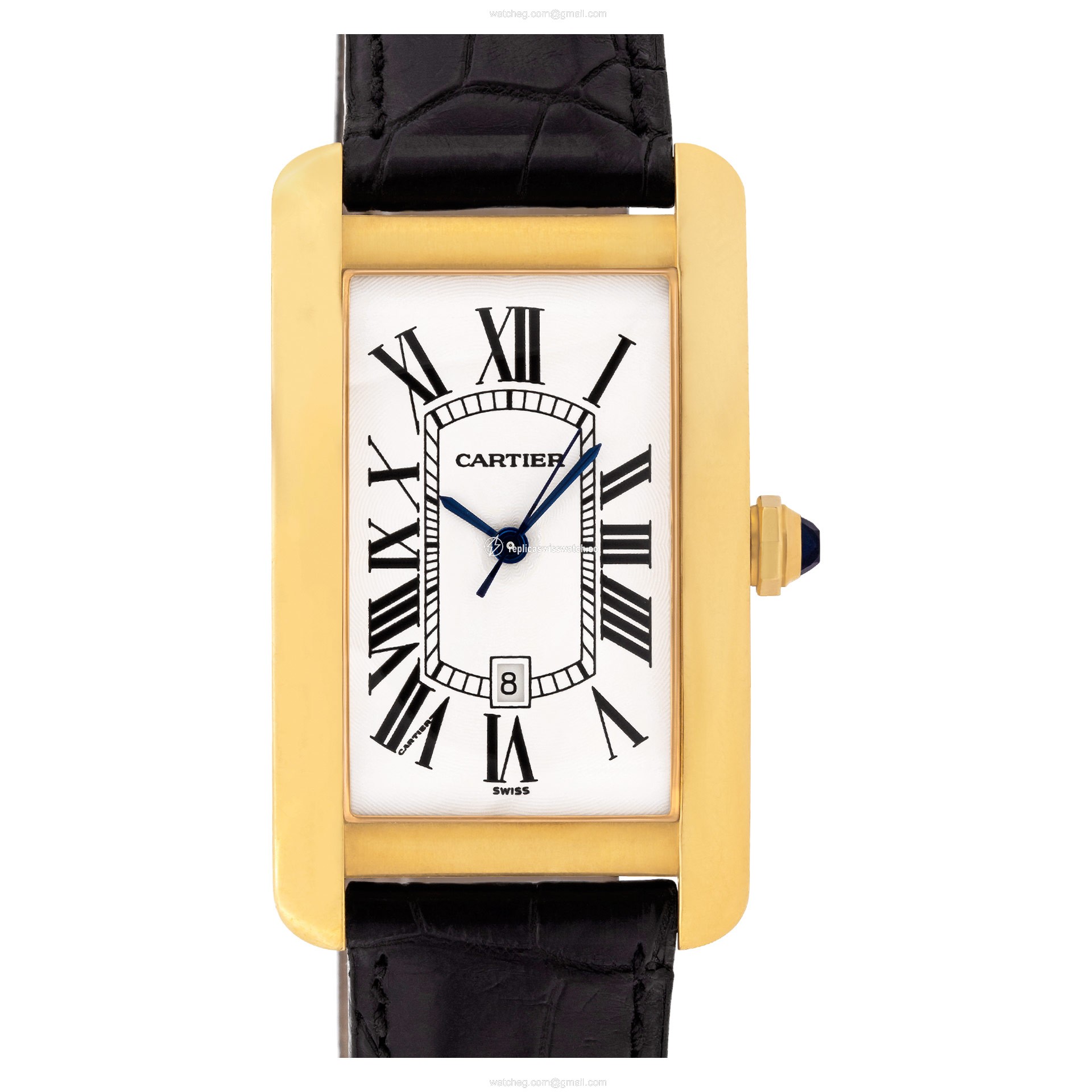 Cartier 1740 Tank Americaine Automatic Unisex 18k yellow gold Replica Cartier 1740 Tank Americaine Automatic Unisex 18k yellow gold Replica