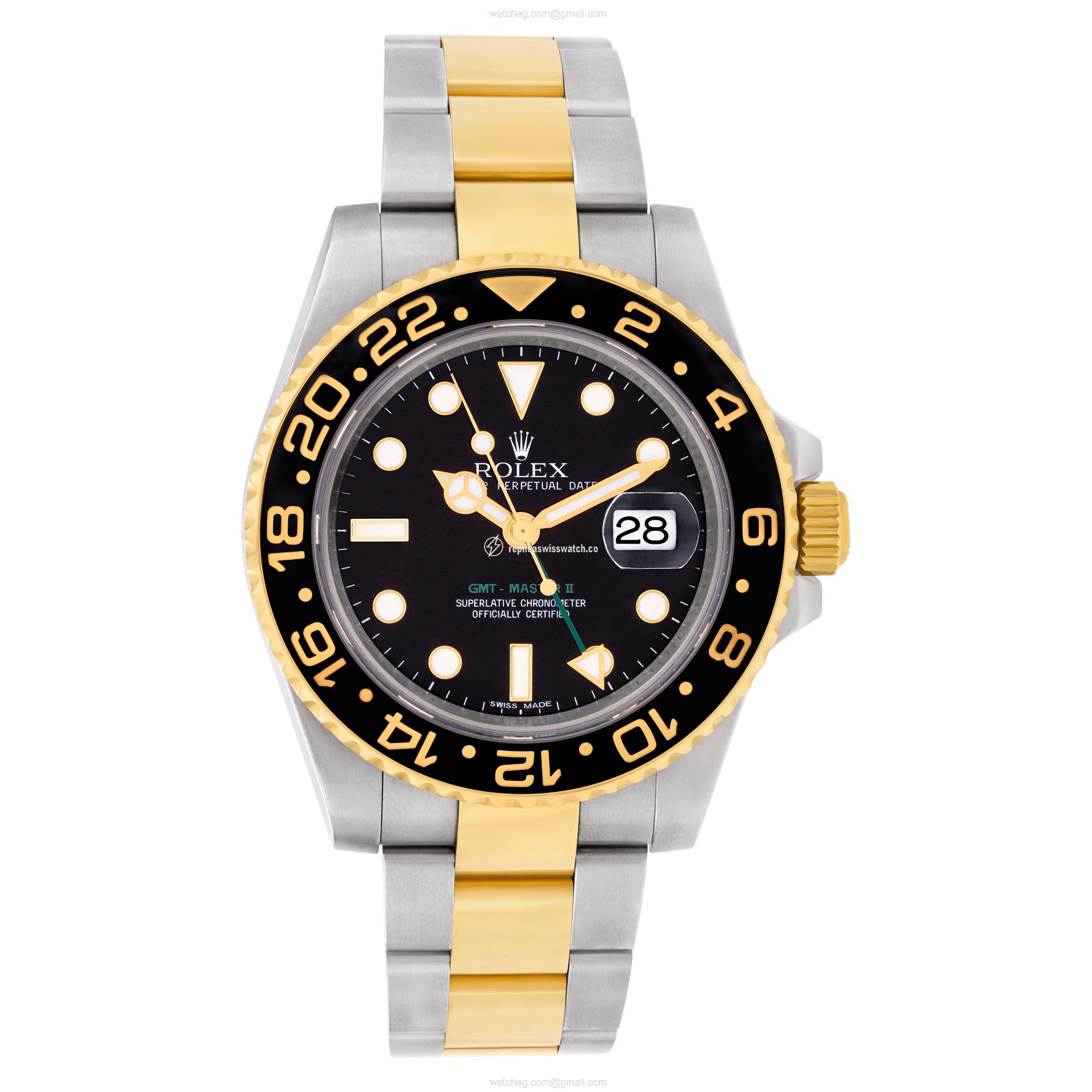 Rolex 116713 GMT-Master II Automatic Male Stainless Steel Replica Rolex 116713 GMT-Master II Automatic Male Stainless Steel Replica