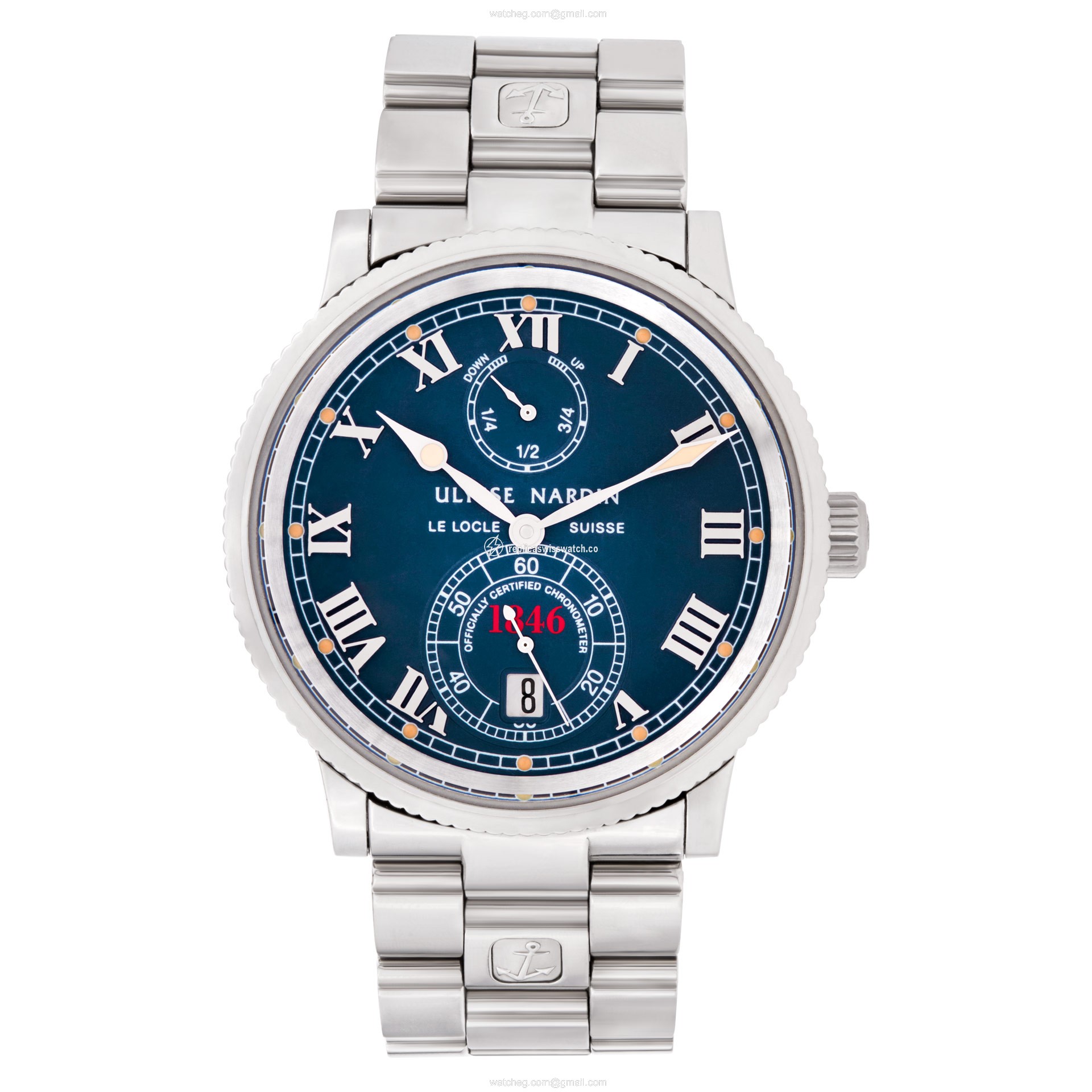 Ulysse Nardin 263-22-7/40 Marine Chronometer Automatic Male Stainless Steel Replica Ulysse Nardin 263-22-7/40 Marine Chronometer Automatic Male Stainless Steel Replica