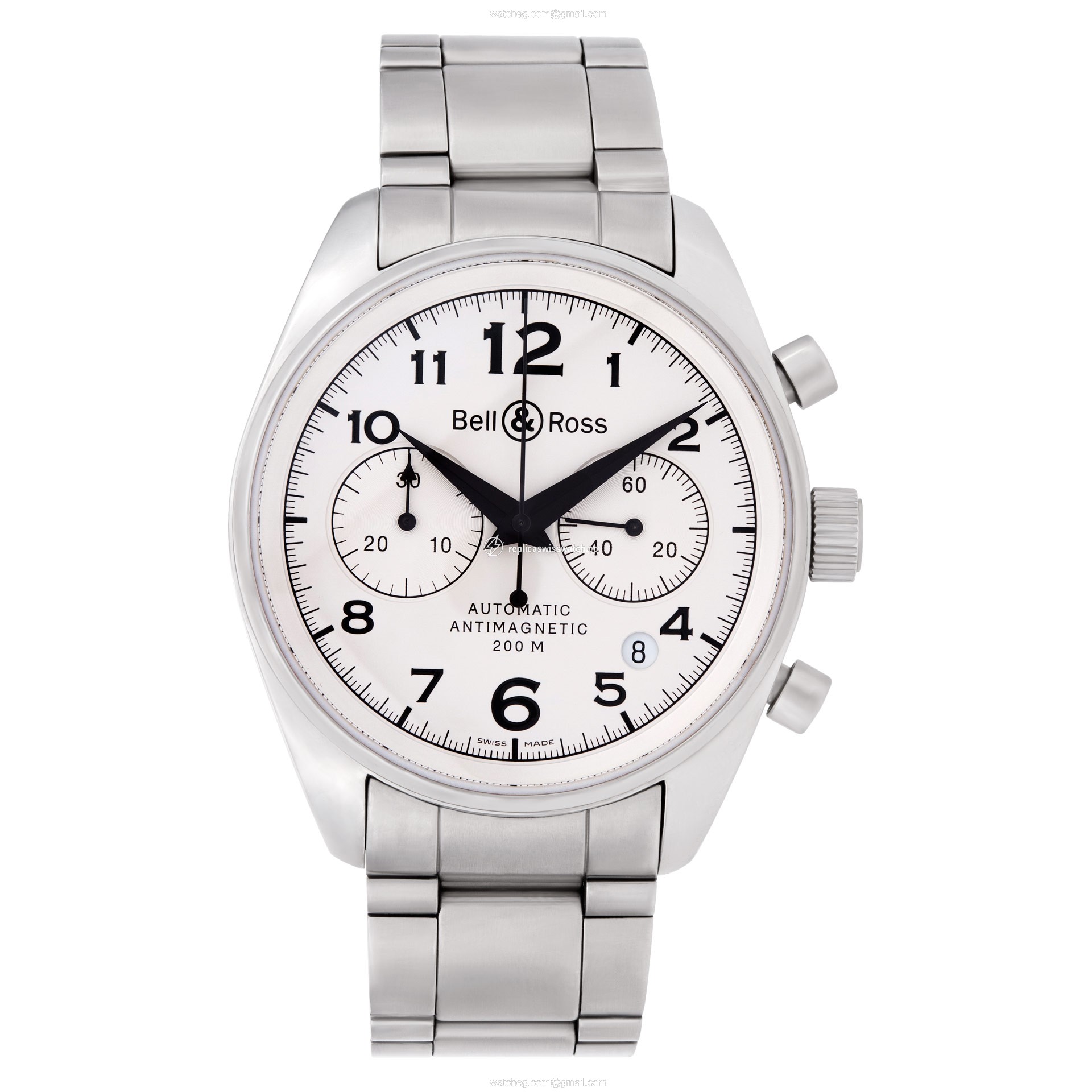 Bell & Ross BR-126 vintage 126 Automatic Male Stainless Steel Replica Bell & Ross BR-126 vintage 126 Automatic Male Stainless Steel Replica