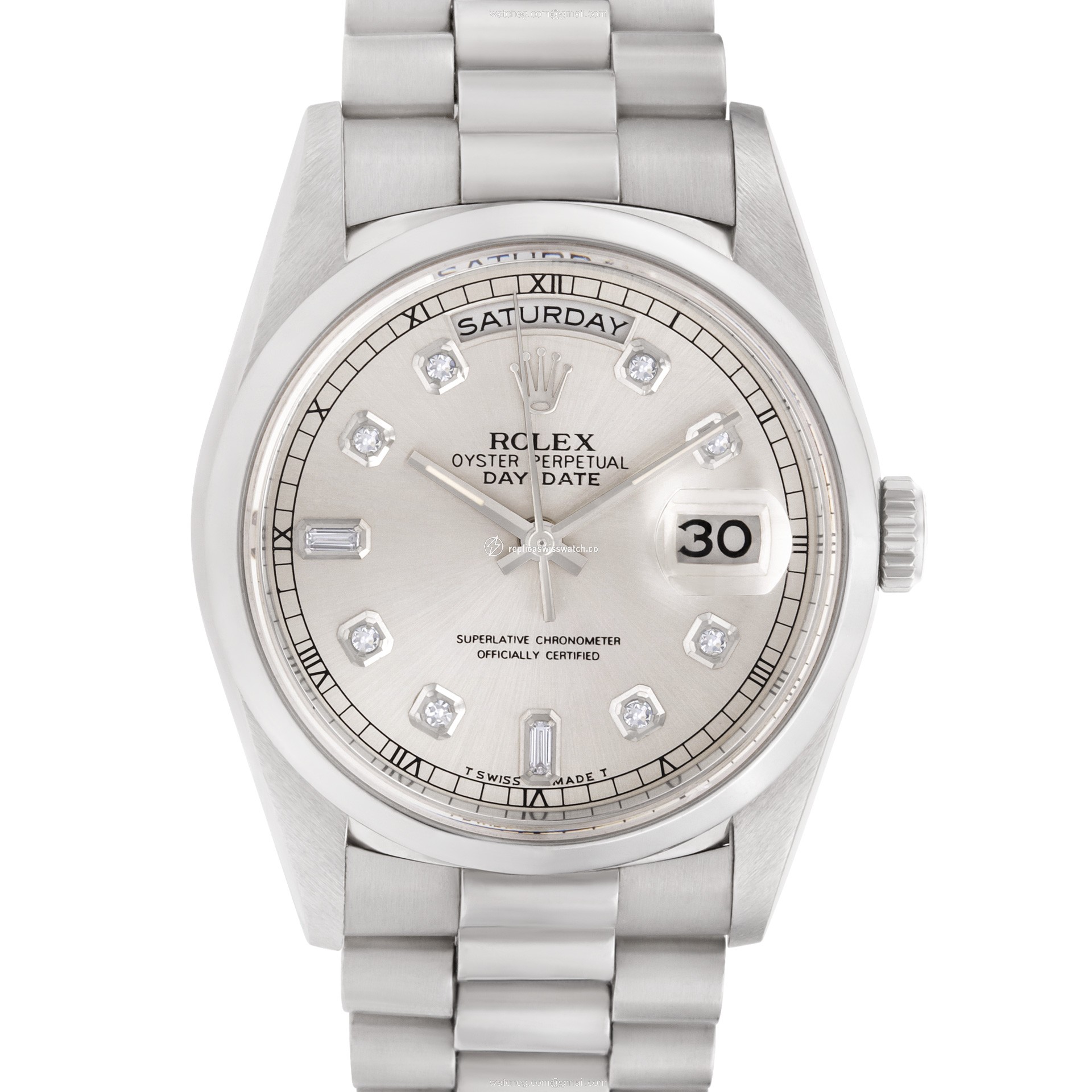 Rolex 18239 Day-Date Automatic Male 18k White Gold Replica Rolex 18239 Day-Date Automatic Male 18k White Gold Replica
