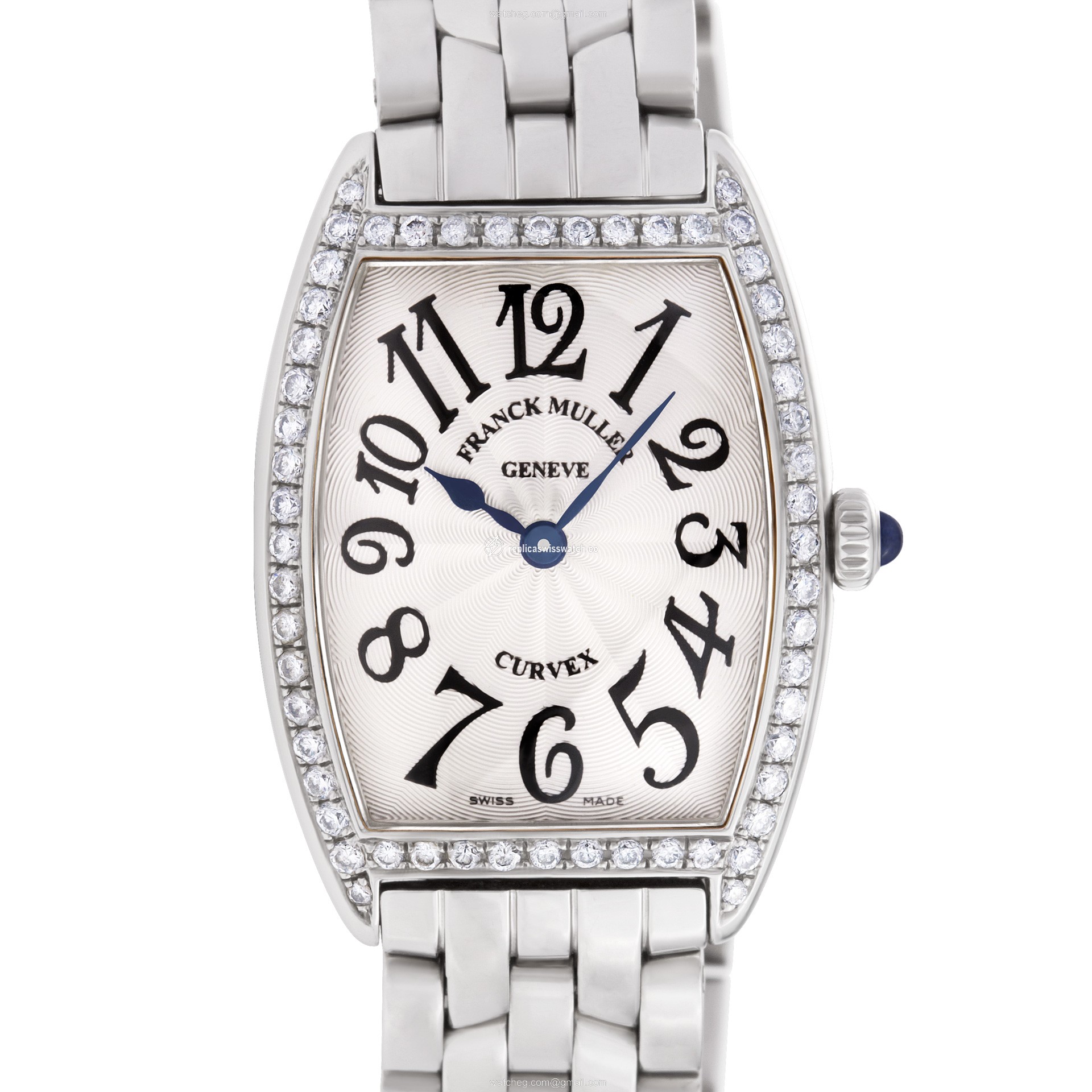 Franck Muller 1752 QZ Curvex Quartz Female Stainless Steel Replica Franck Muller 1752 QZ Curvex Quartz Female Stainless Steel Replica