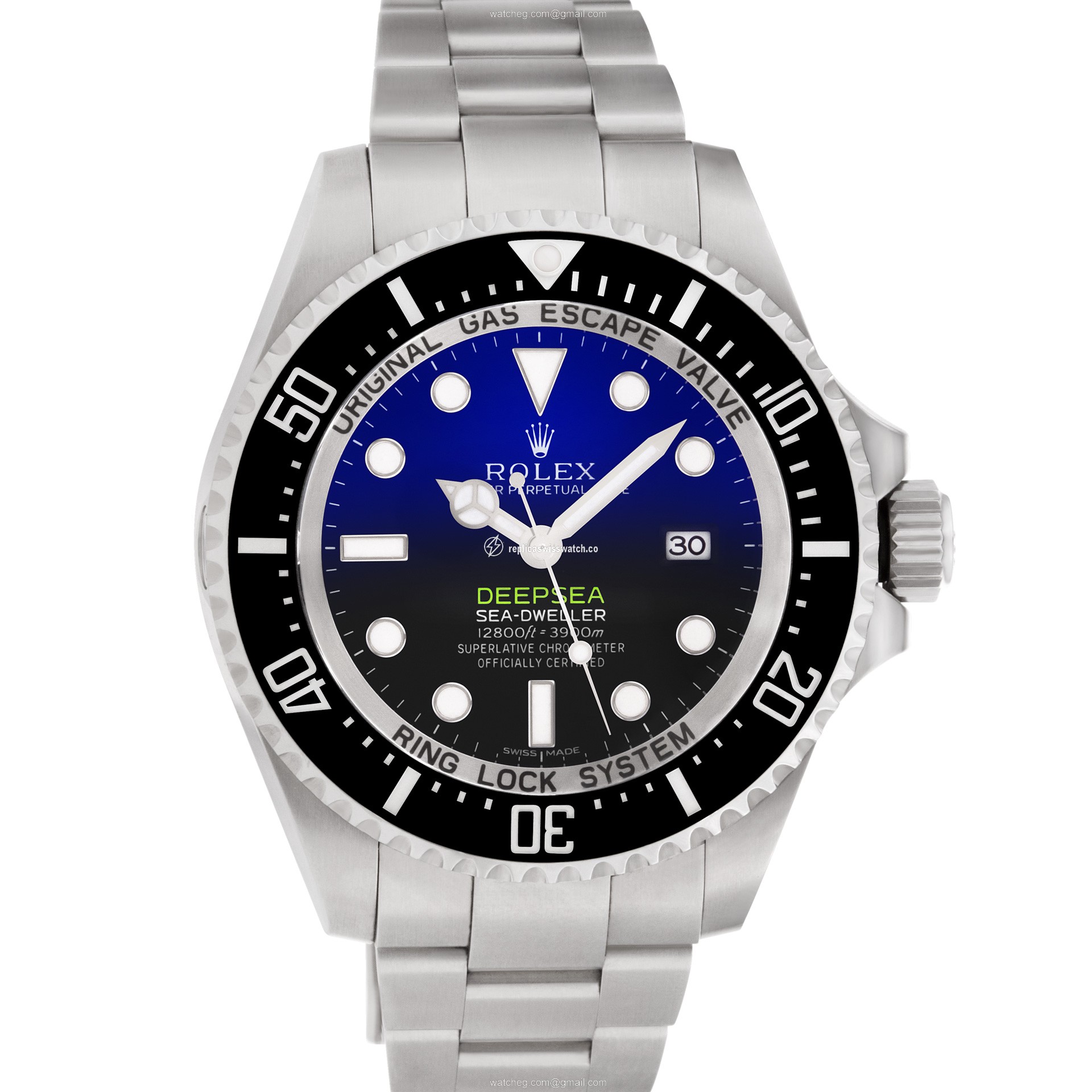 Rolex 116660 Deepsea Deep Blue Automatic Male Stainless Steel Replica Rolex 116660 Deepsea Deep Blue Automatic Male Stainless Steel Replica