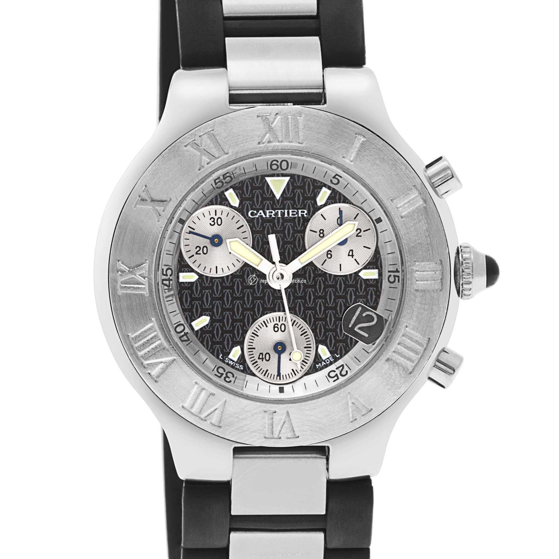 Cartier w510125u2 Chronoscaph Quartz Unisex Stainless Steel Replica Cartier w510125u2 Chronoscaph Quartz Unisex Stainless Steel Replica