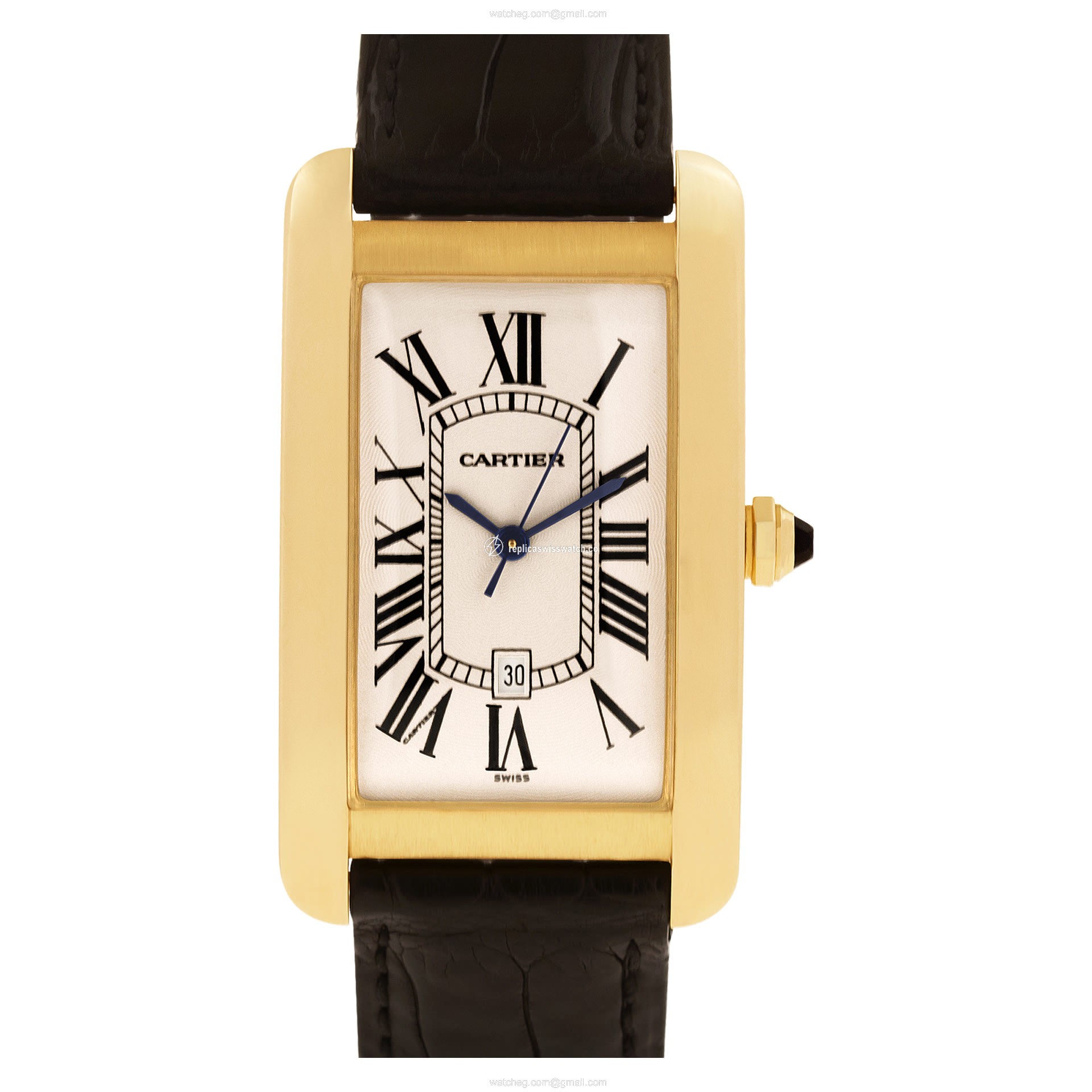 Cartier W2603156 Tank Americaine Automatic Unisex 18k yellow gold Replica Cartier W2603156 Tank Americaine Automatic Unisex 18k yellow gold Replica