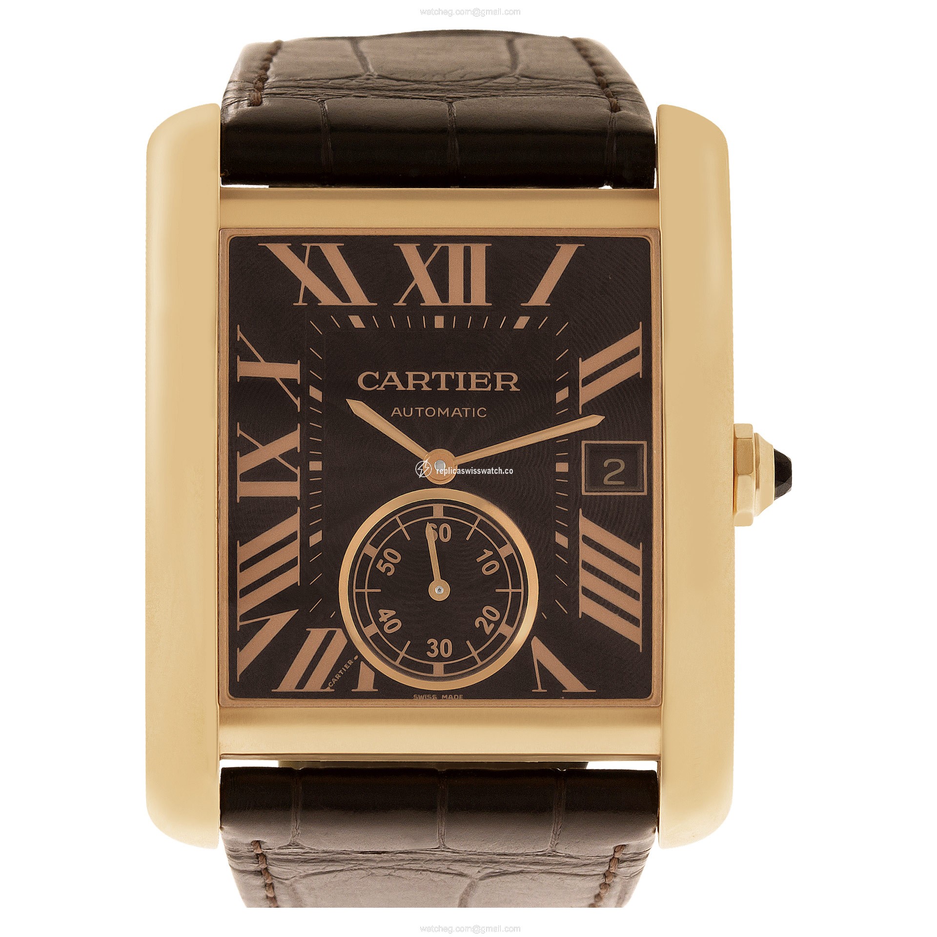 Cartier W5330002 Tank MC Automatic Male 18k Pink Gold Replica Cartier W5330002 Tank MC Automatic Male 18k Pink Gold Replica