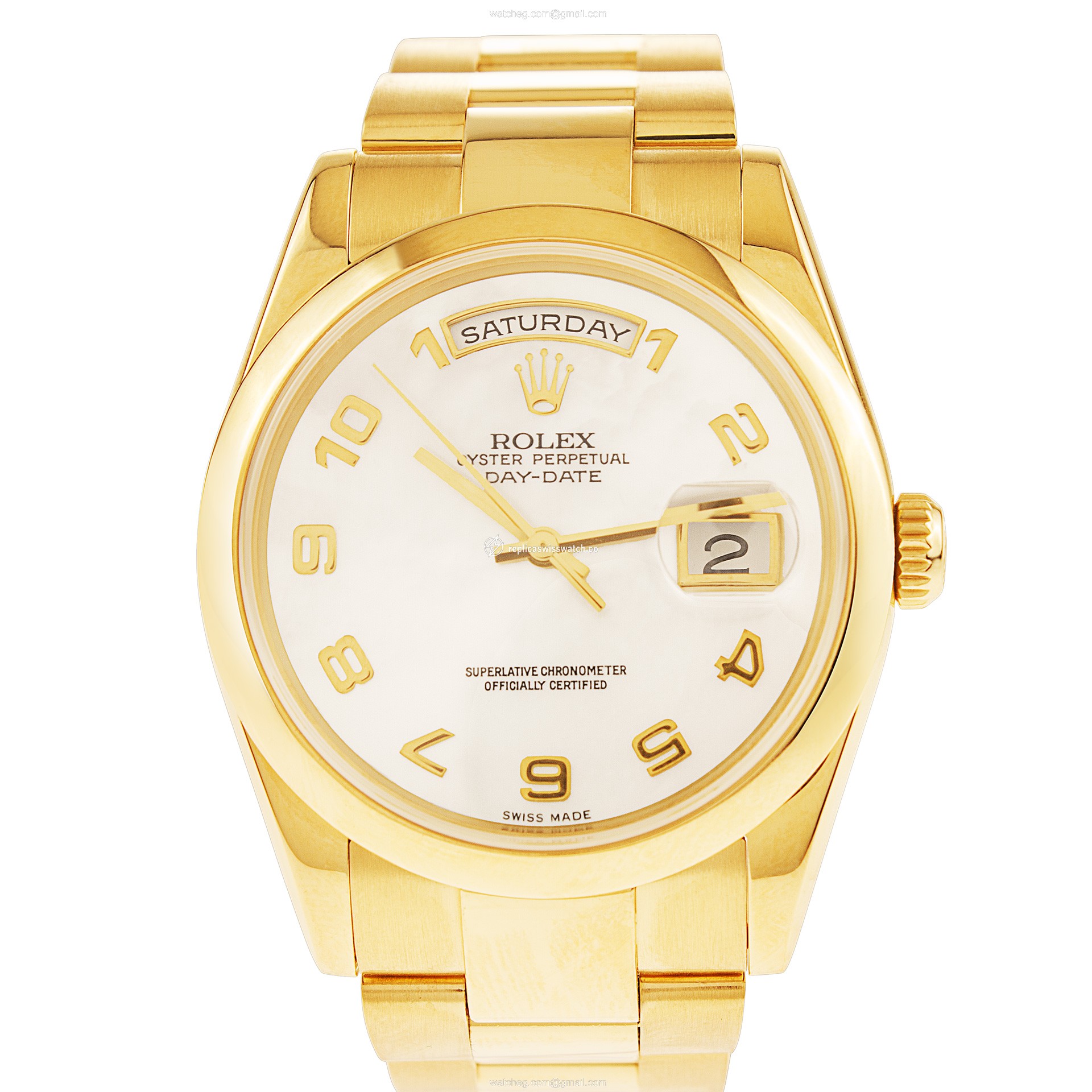 Rolex 118208 Day-Date Automatic Male 18k yellow gold Replica Rolex 118208 Day-Date Automatic Male 18k yellow gold Replica