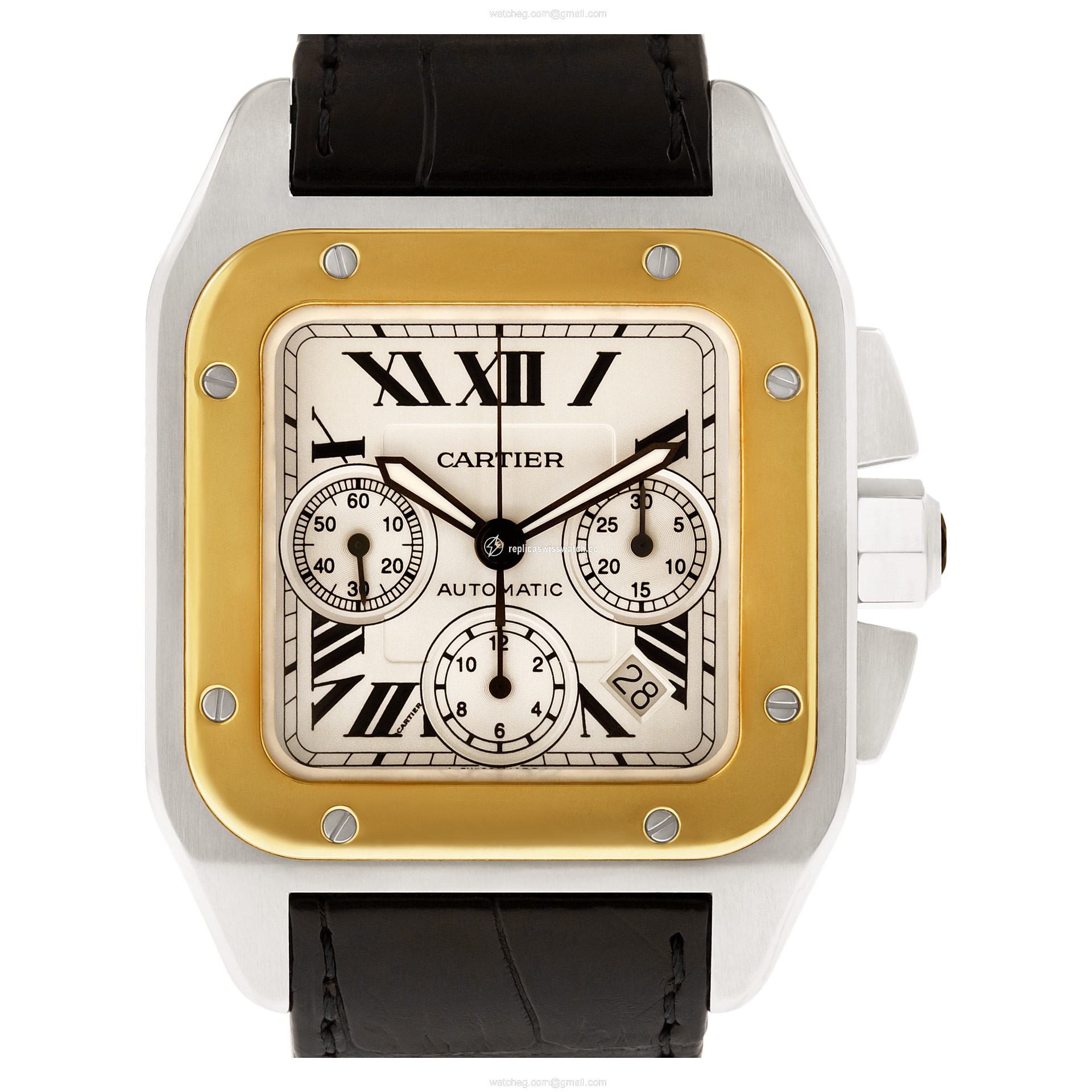 Cartier W520091X03 Santos 100 Automatic Male Stainless Steel Replica Cartier W520091X03 Santos 100 Automatic Male Stainless Steel Replica