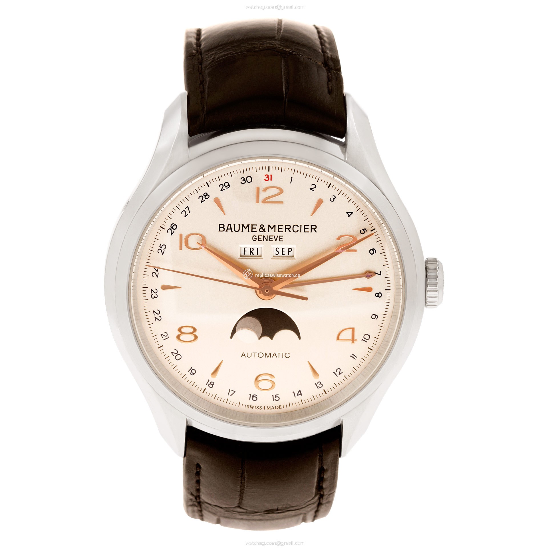 Baume & Mercier 10055 Clifton Automatic Male Stainless Steel Replica Baume & Mercier 10055 Clifton Automatic Male Stainless Steel Replica