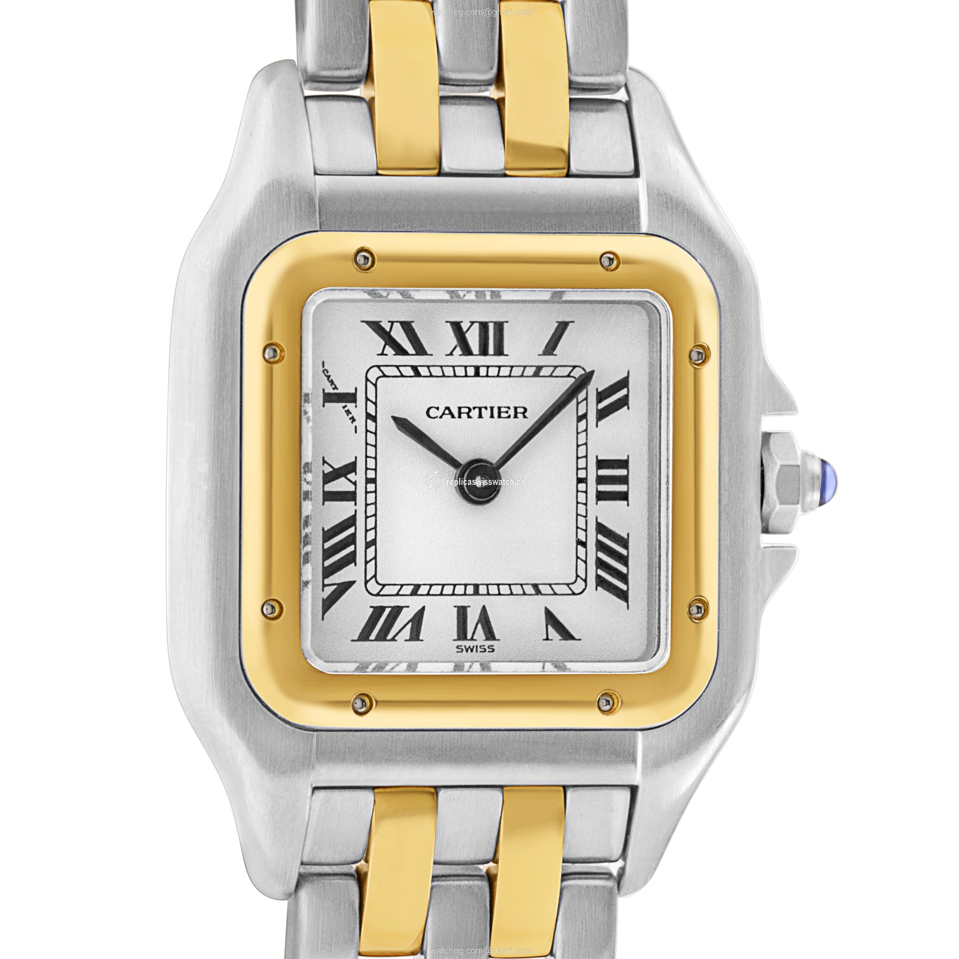 Cartier W25028B Panthere Quartz Female 18k gold & Stainless Steel Replica Cartier W25028B Panthere Quartz Female 18k gold & Stainless Steel Replica