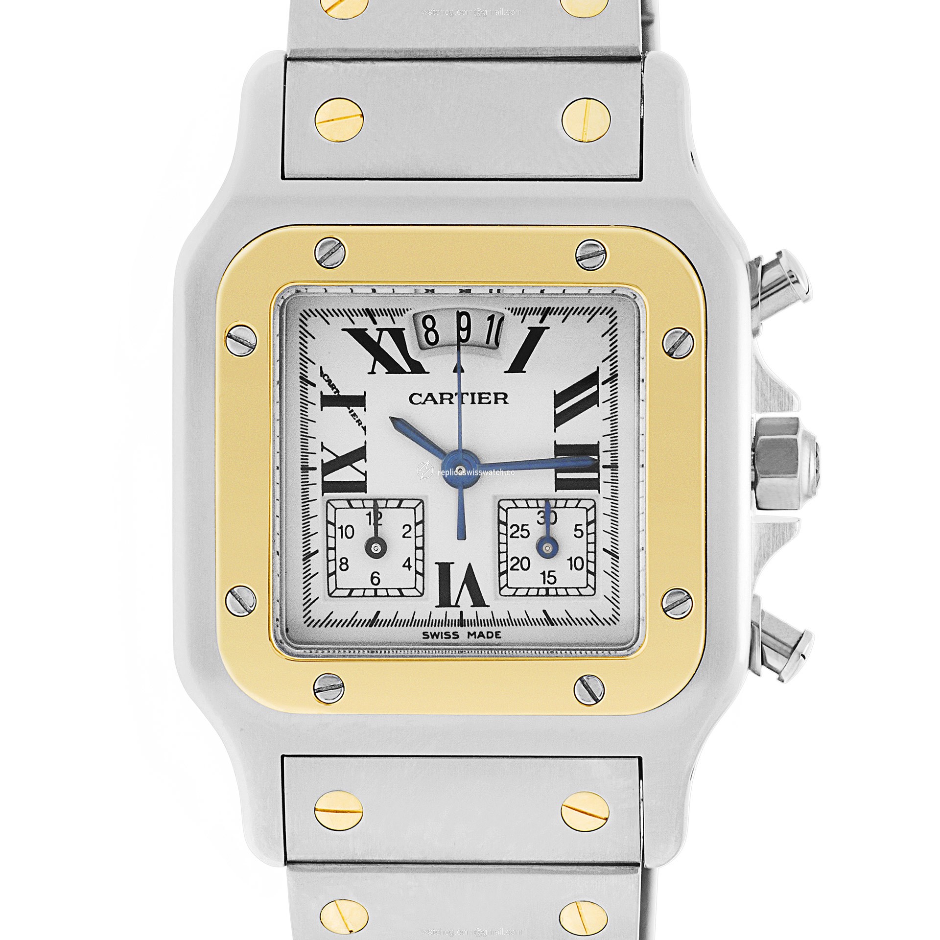 Cartier 2425 Santos Automatic Unisex Stainless Steel Replica Cartier 2425 Santos Automatic Unisex Stainless Steel Replica