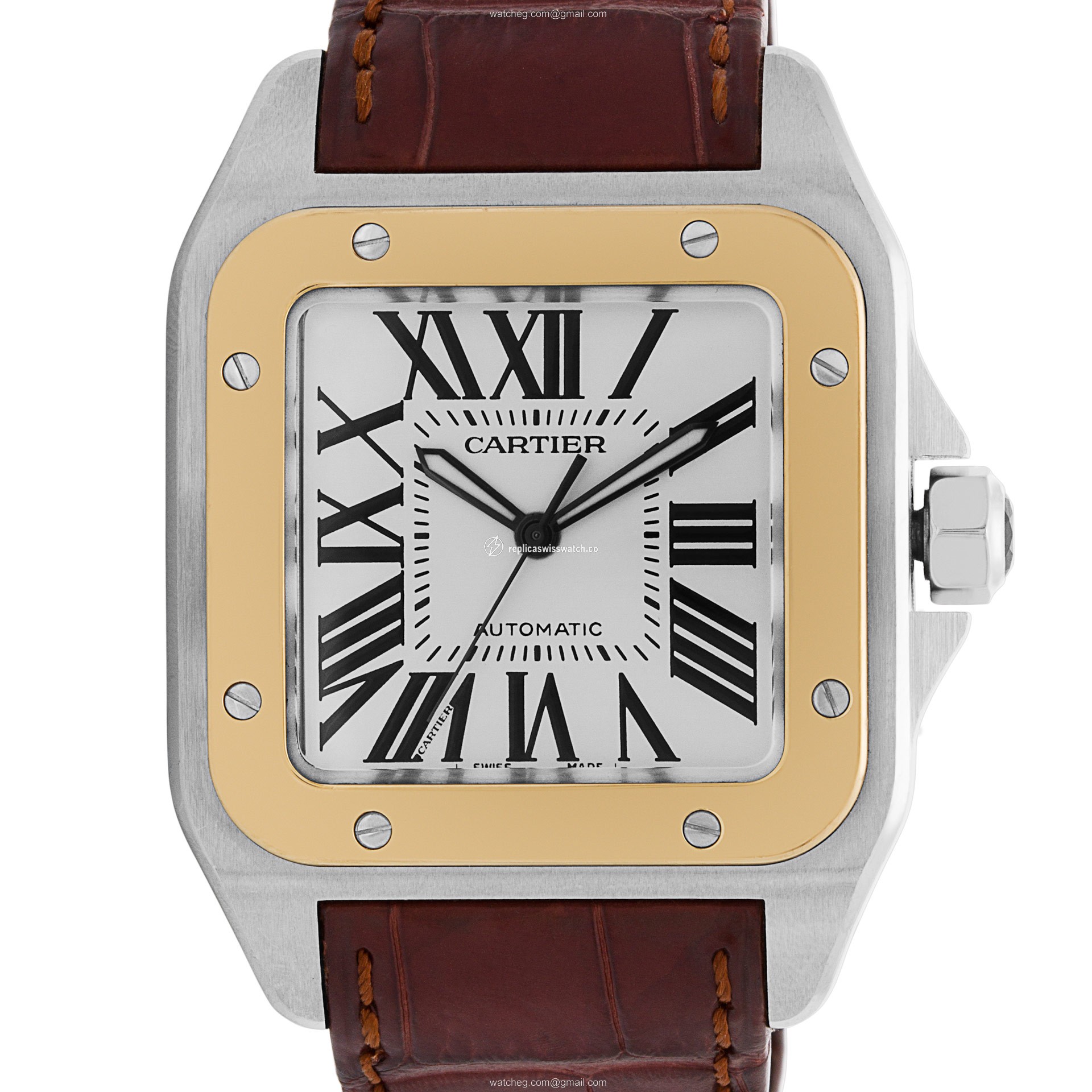 Cartier W20072X7 Santos 100 Automatic Male Stainless Steel Replica Cartier W20072X7 Santos 100 Automatic Male Stainless Steel Replica