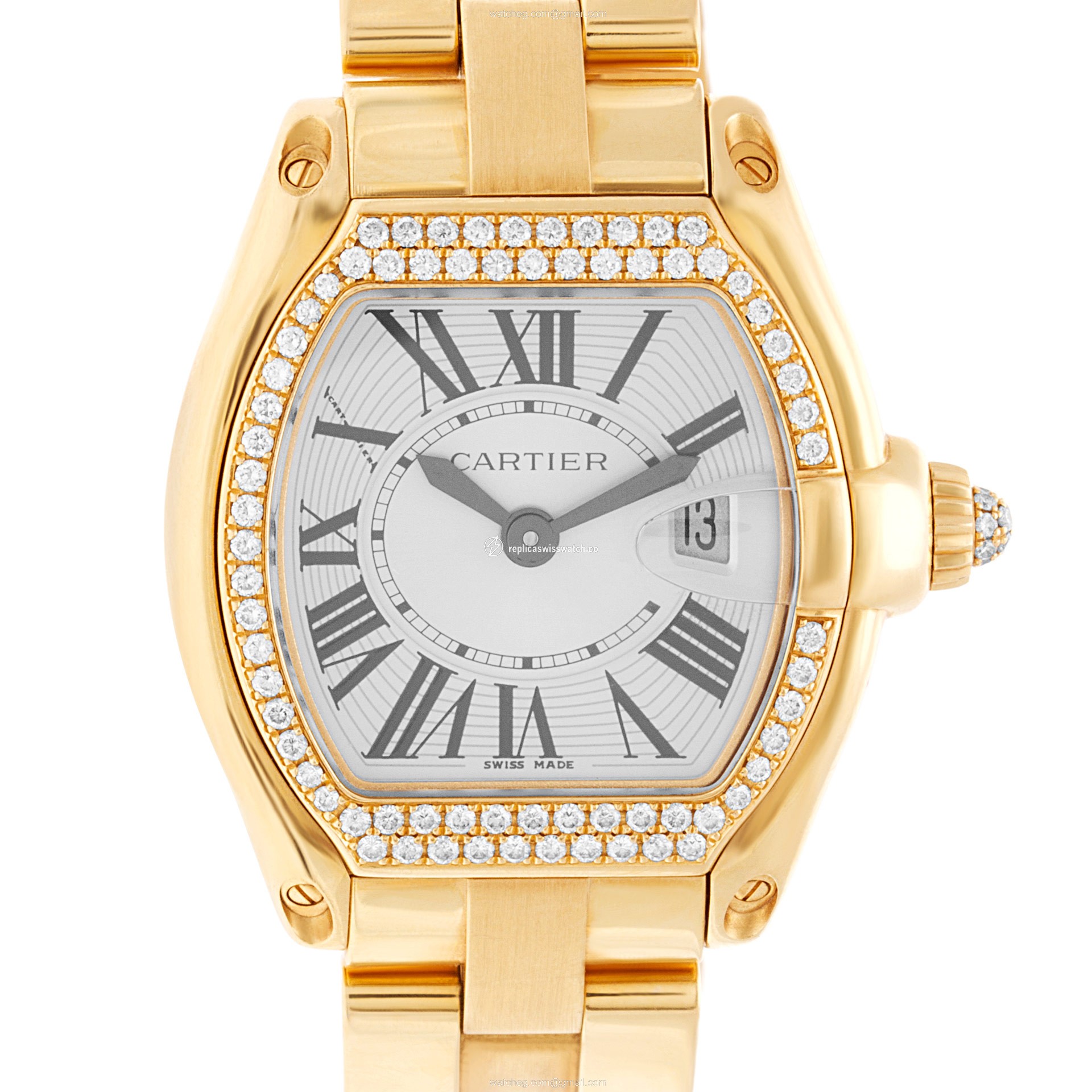 Cartier WE5001X1 Roadster Quartz Female 18k yellow gold Replica Cartier WE5001X1 Roadster Quartz Female 18k yellow gold Replica
