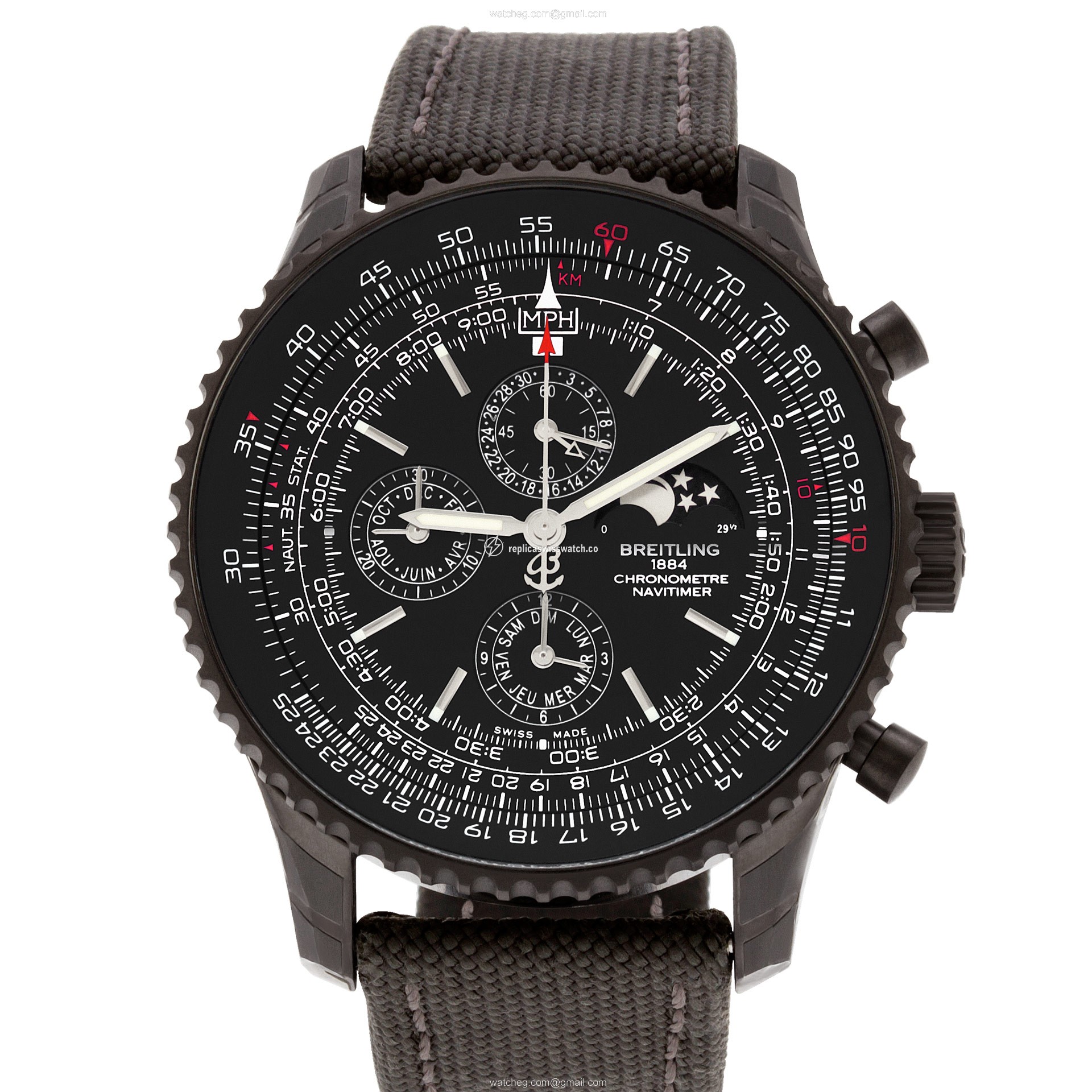 Breitling m19380 Navitimer Automatic Male Black PVD Replica Breitling m19380 Navitimer Automatic Male Black PVD Replica
