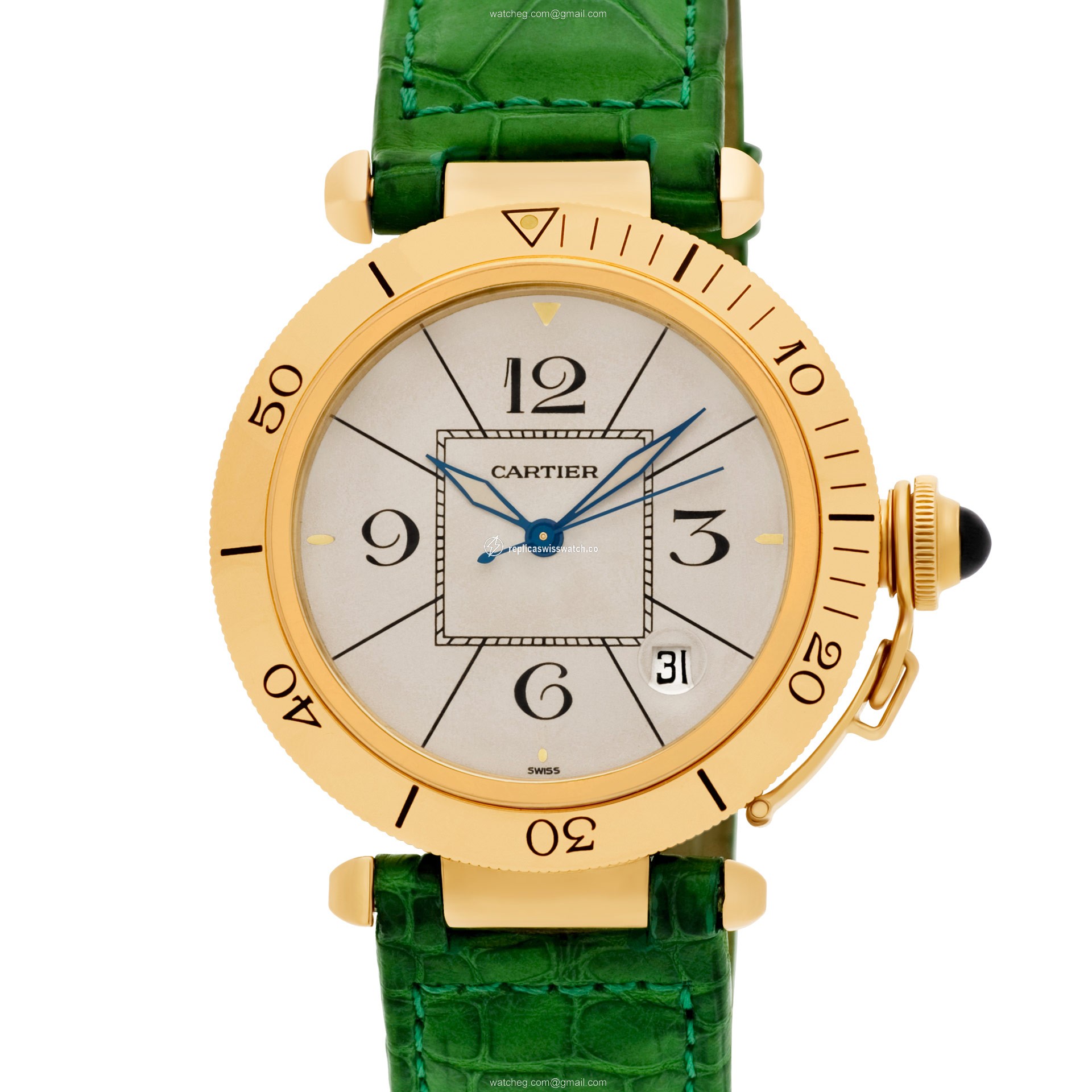 Cartier 1020 1 Pasha 38mm Automatic Female 18k yellow gold Replica Cartier 1020 1 Pasha 38mm Automatic Female 18k yellow gold Replica