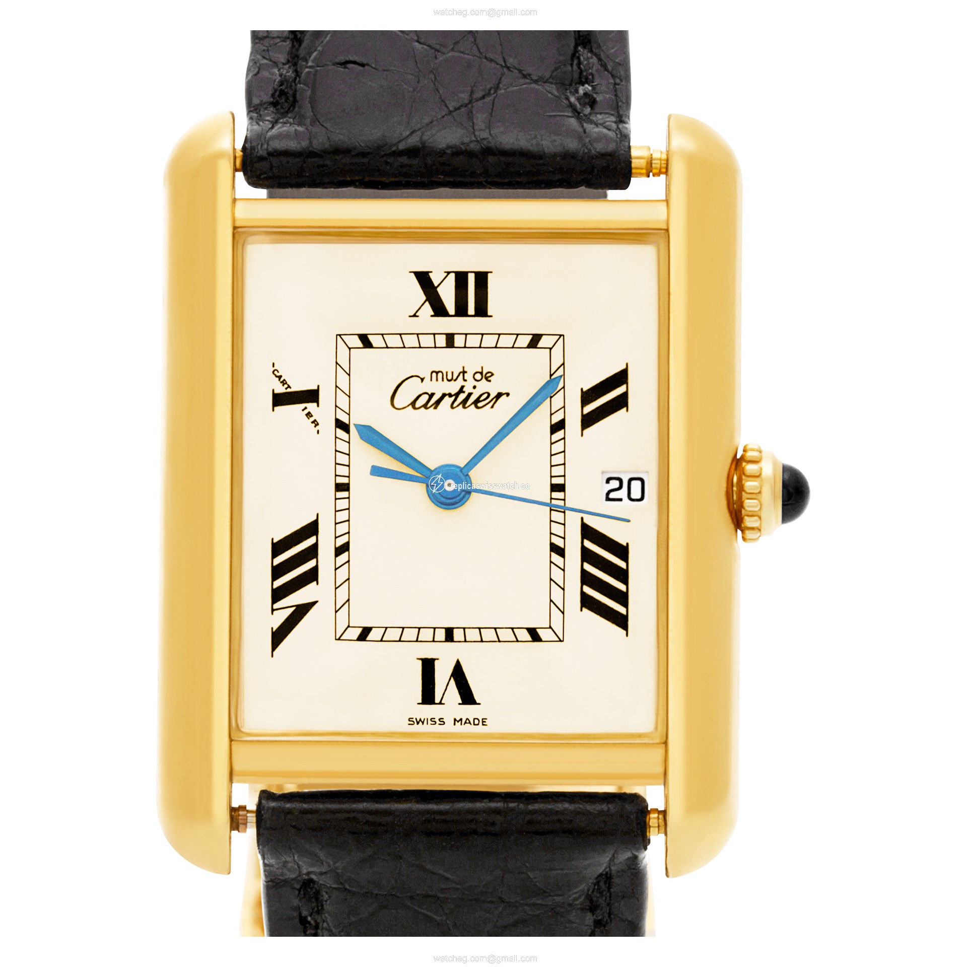 Cartier 2413 Tank Quartz Male Vermeil Replica Cartier 2413 Tank Quartz Male Vermeil Replica