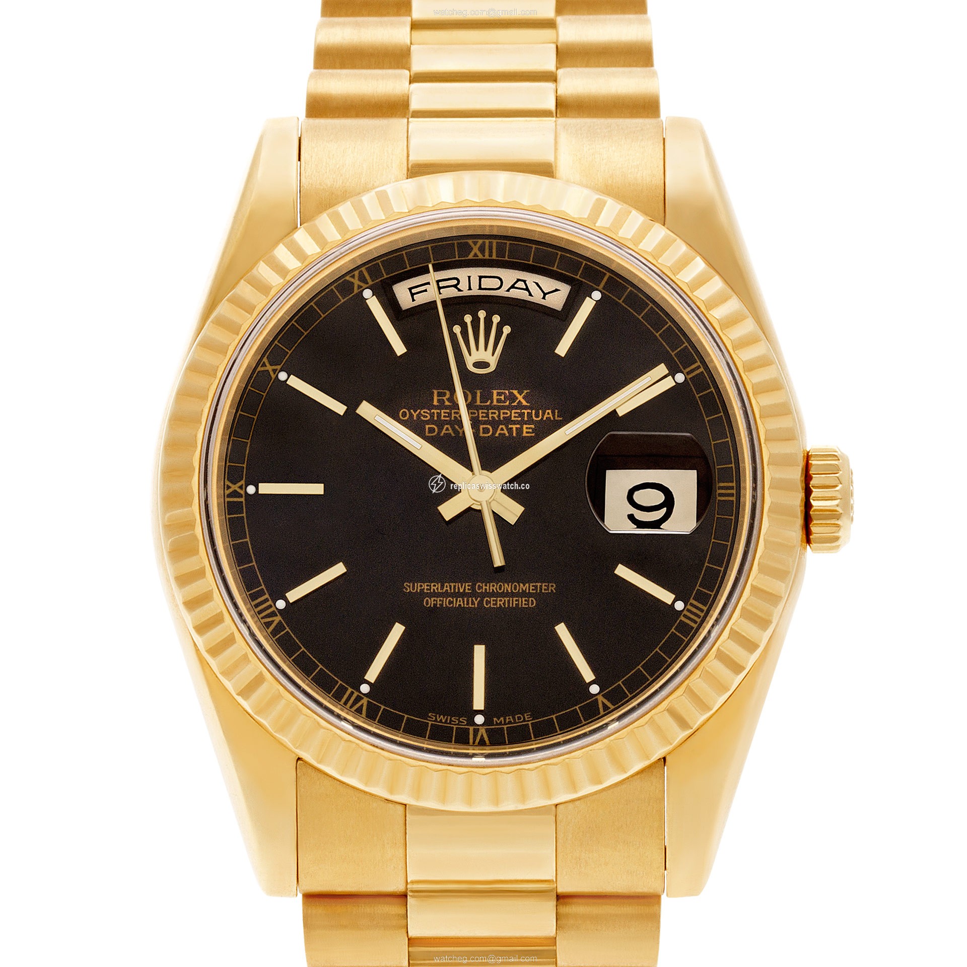 Rolex 118238 Day-Date Automatic Male 18k yellow gold Replica Rolex 118238 Day-Date Automatic Male 18k yellow gold Replica