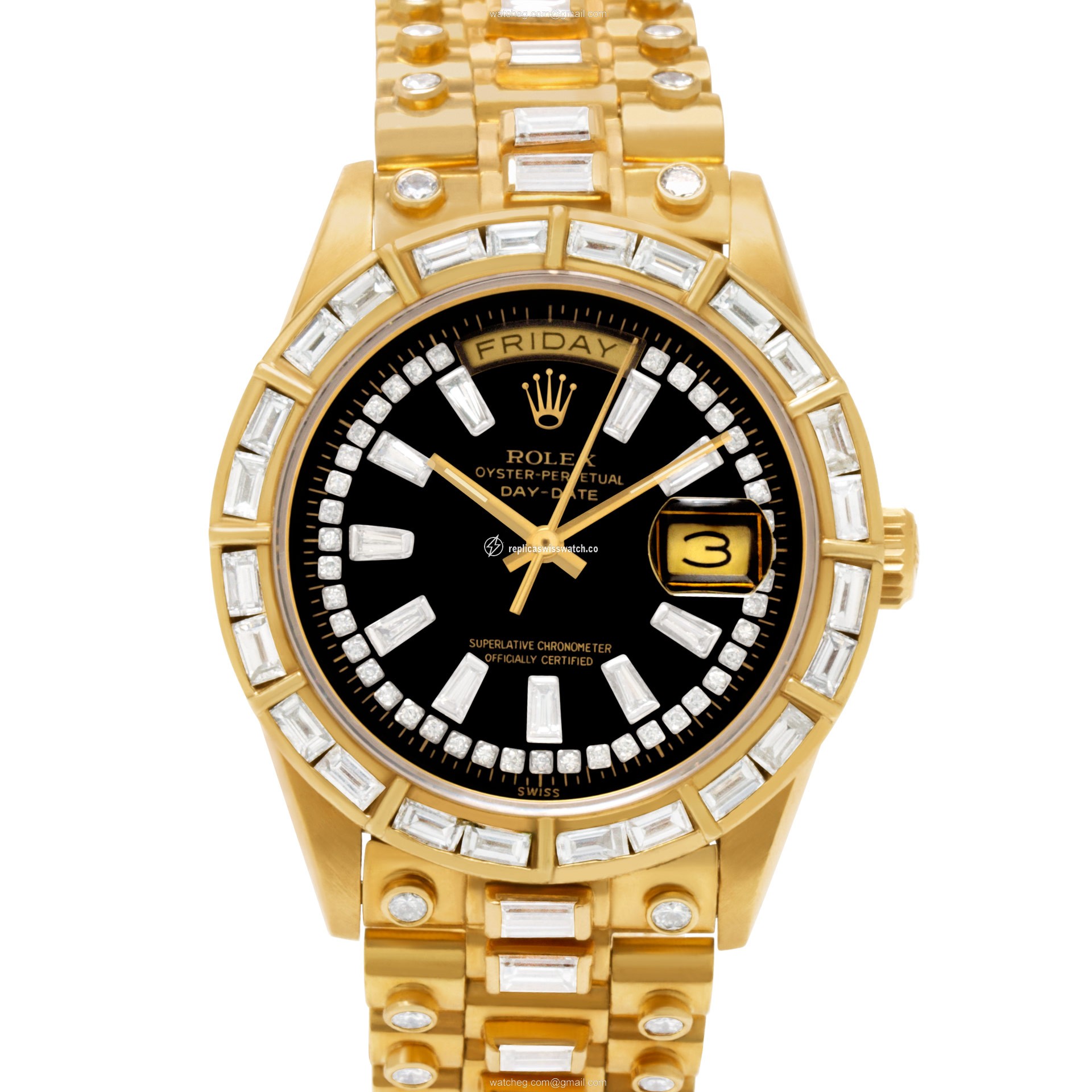 Rolex 18038 Day-Date Automatic Unisex 18k yellow gold Replica Rolex 18038 Day-Date Automatic Unisex 18k yellow gold Replica
