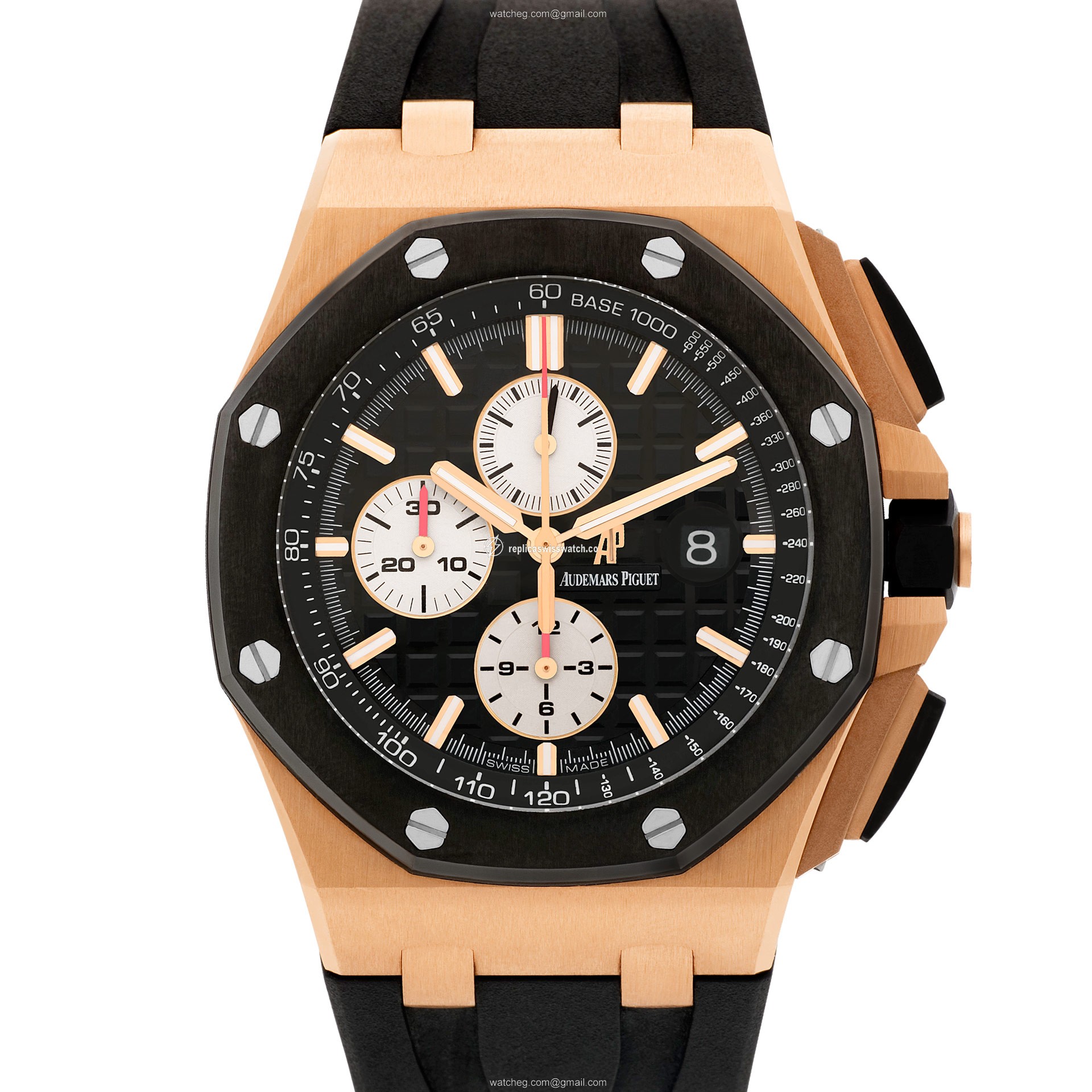 Audemars Piguet 26400RO.OO.a002CA.01 Royal Oak Offshore Automatic Male 18k rose gold Replica Audemars Piguet 26400RO.OO.a002CA.01 Royal Oak Offshore Automatic Male 18k rose gold Replica