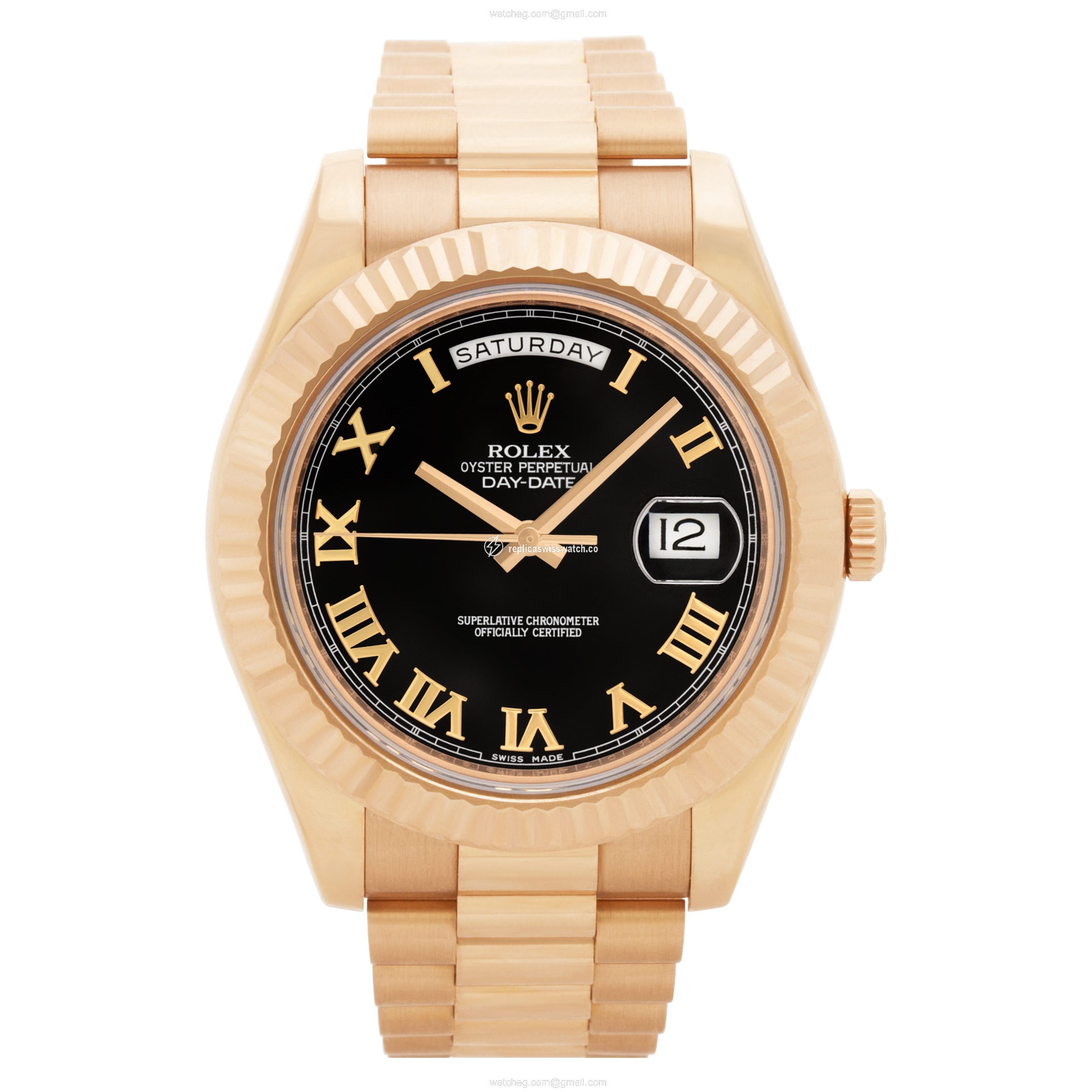Rolex 218235 Day-Date II Automatic Male 18k rose gold Replica Rolex 218235 Day-Date II Automatic Male 18k rose gold Replica