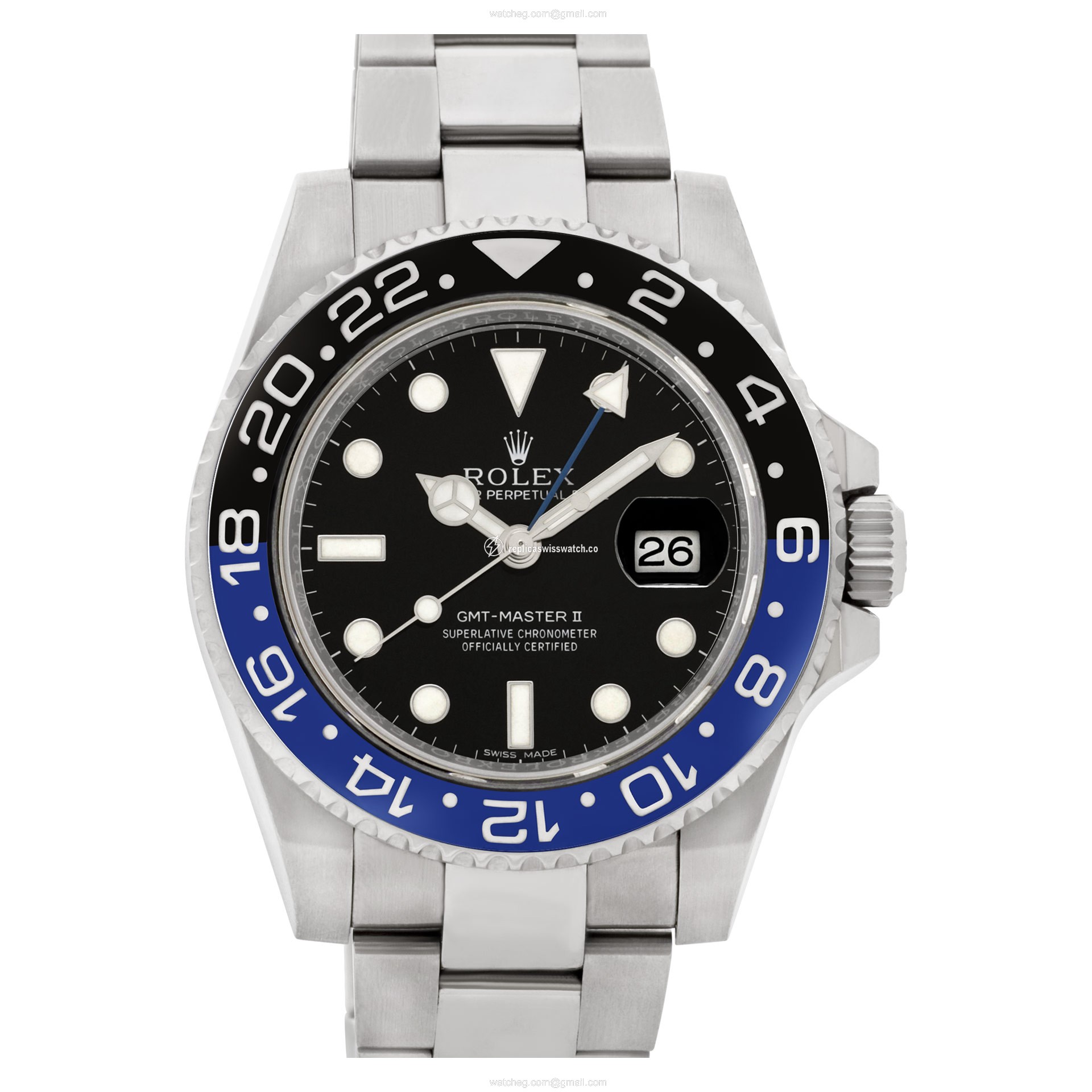 Rolex 116710BLNR GMT-Master II Automatic Male Stainless Steel Replica Rolex 116710BLNR GMT-Master II Automatic Male Stainless Steel Replica