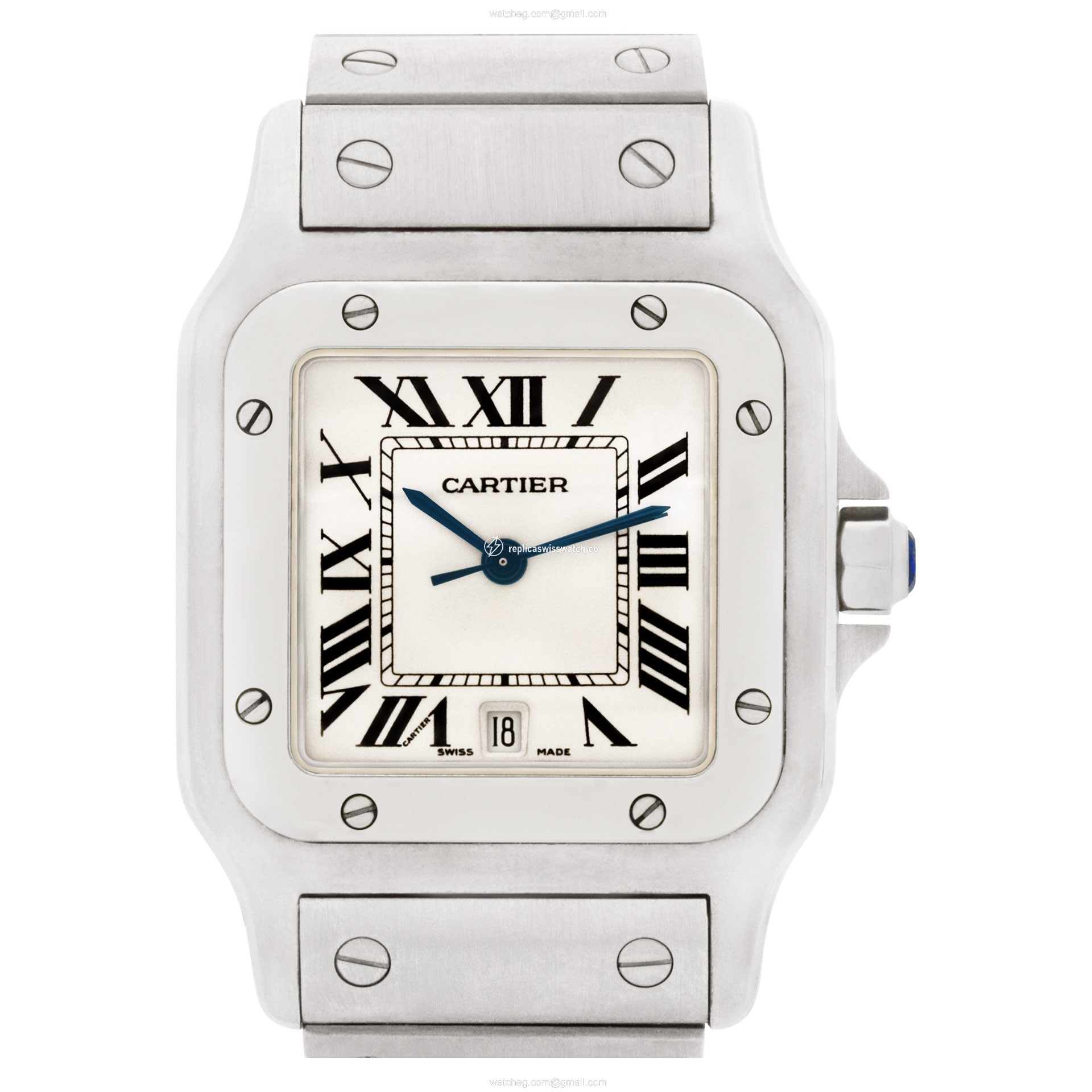 Cartier 1564 Santos Quartz Unisex Stainless Steel Replica Cartier 1564 Santos Quartz Unisex Stainless Steel Replica