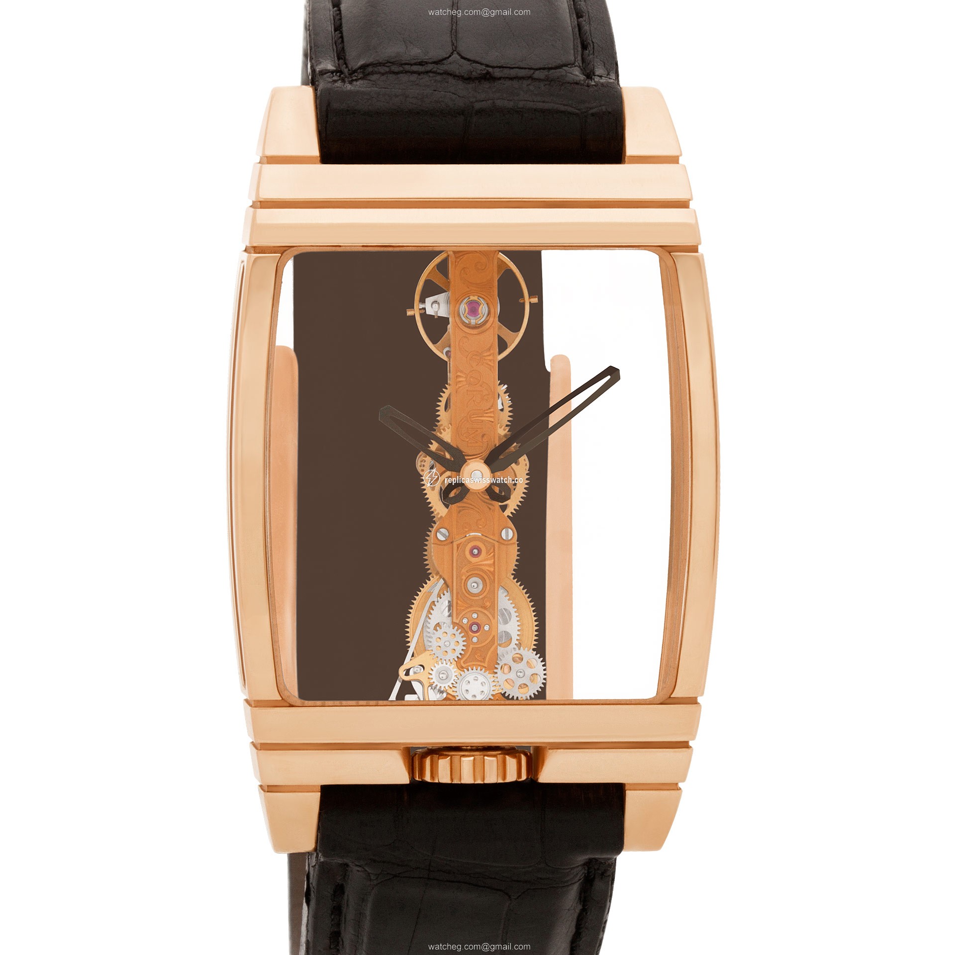 Corum 113.550.55 Golden Bridge Manual Male 18k rose gold Replica Corum 113.550.55 Golden Bridge Manual Male 18k rose gold Replica