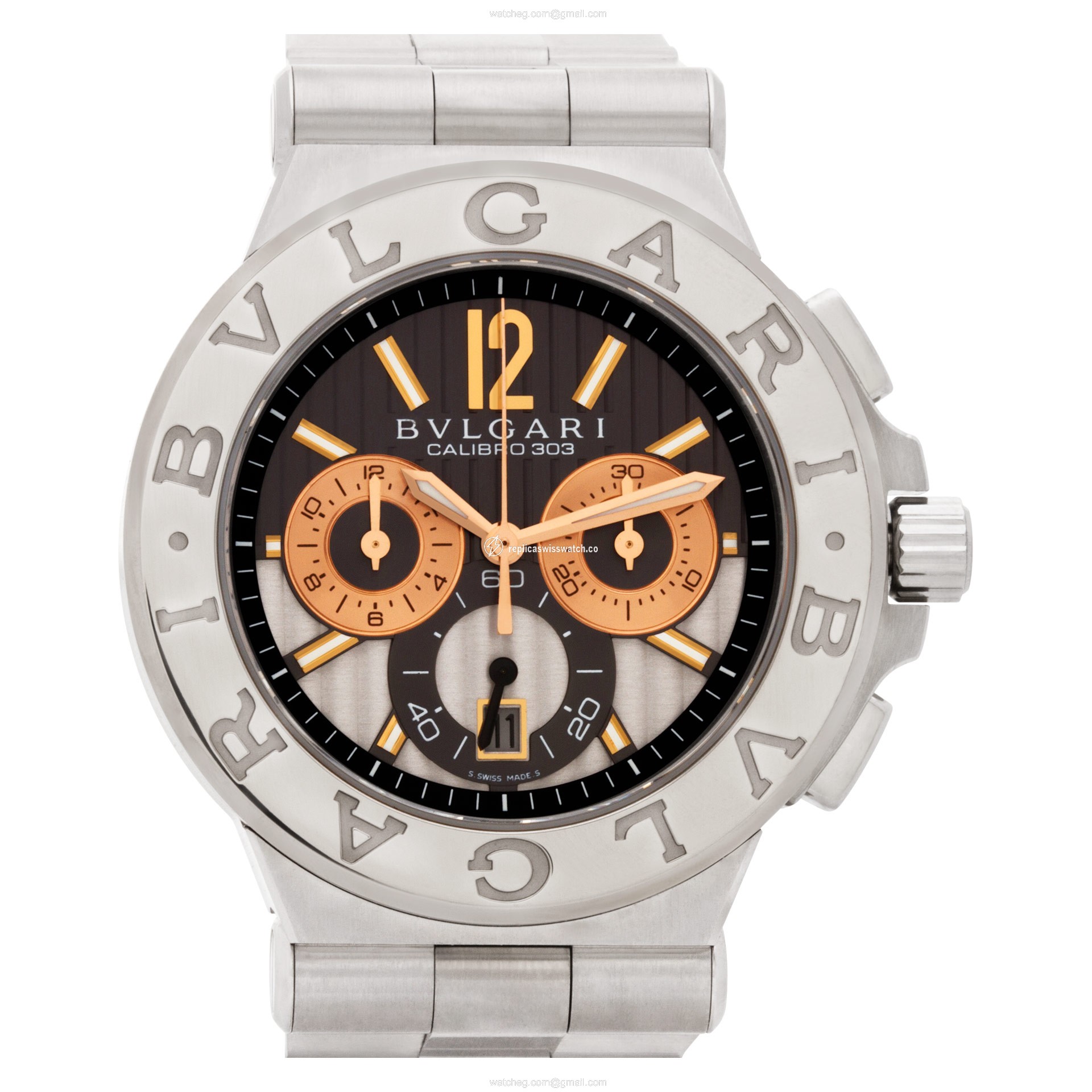 Bvlgari dg 42 swg ch Diagono Calibro 303 Automatic Male Stainless Steel Replica Bvlgari dg 42 swg ch Diagono Calibro 303 Automatic Male Stainless Steel Replica
