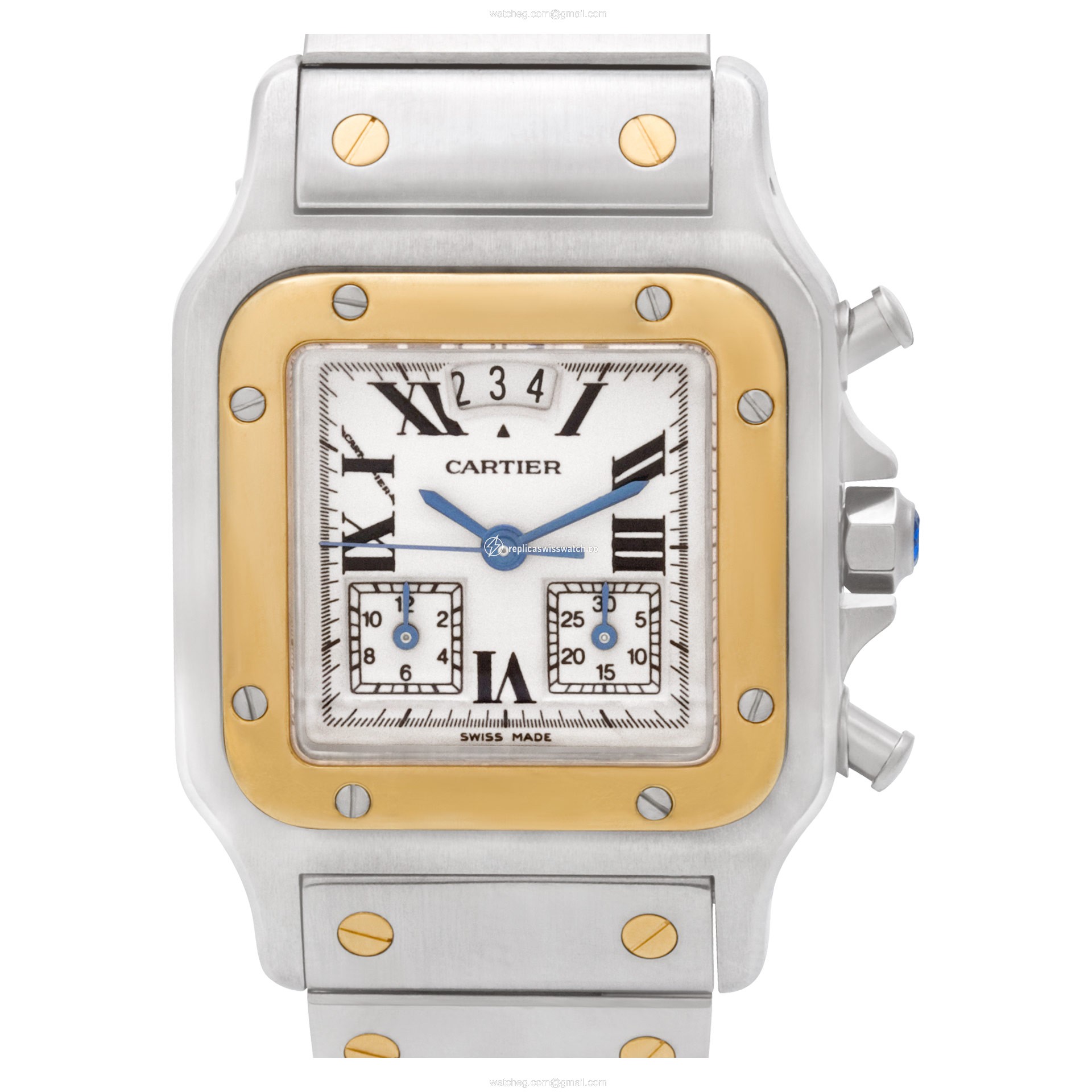 Cartier 2425 Santos Quartz Male Stainless Steel Replica Cartier 2425 Santos Quartz Male Stainless Steel Replica