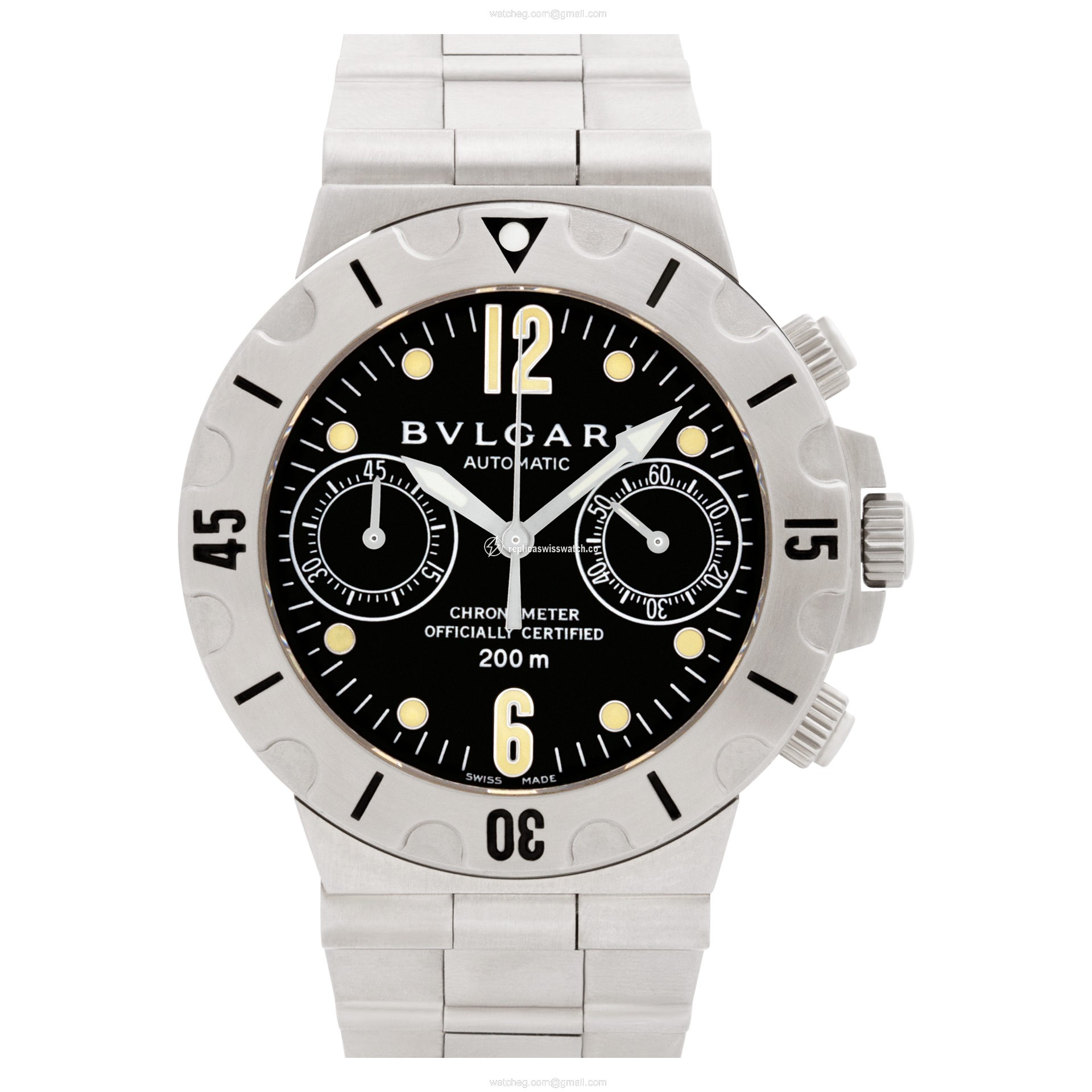Bvlgari scb 38 s Diagono Automatic Male Stainless Steel Replica Bvlgari scb 38 s Diagono Automatic Male Stainless Steel Replica