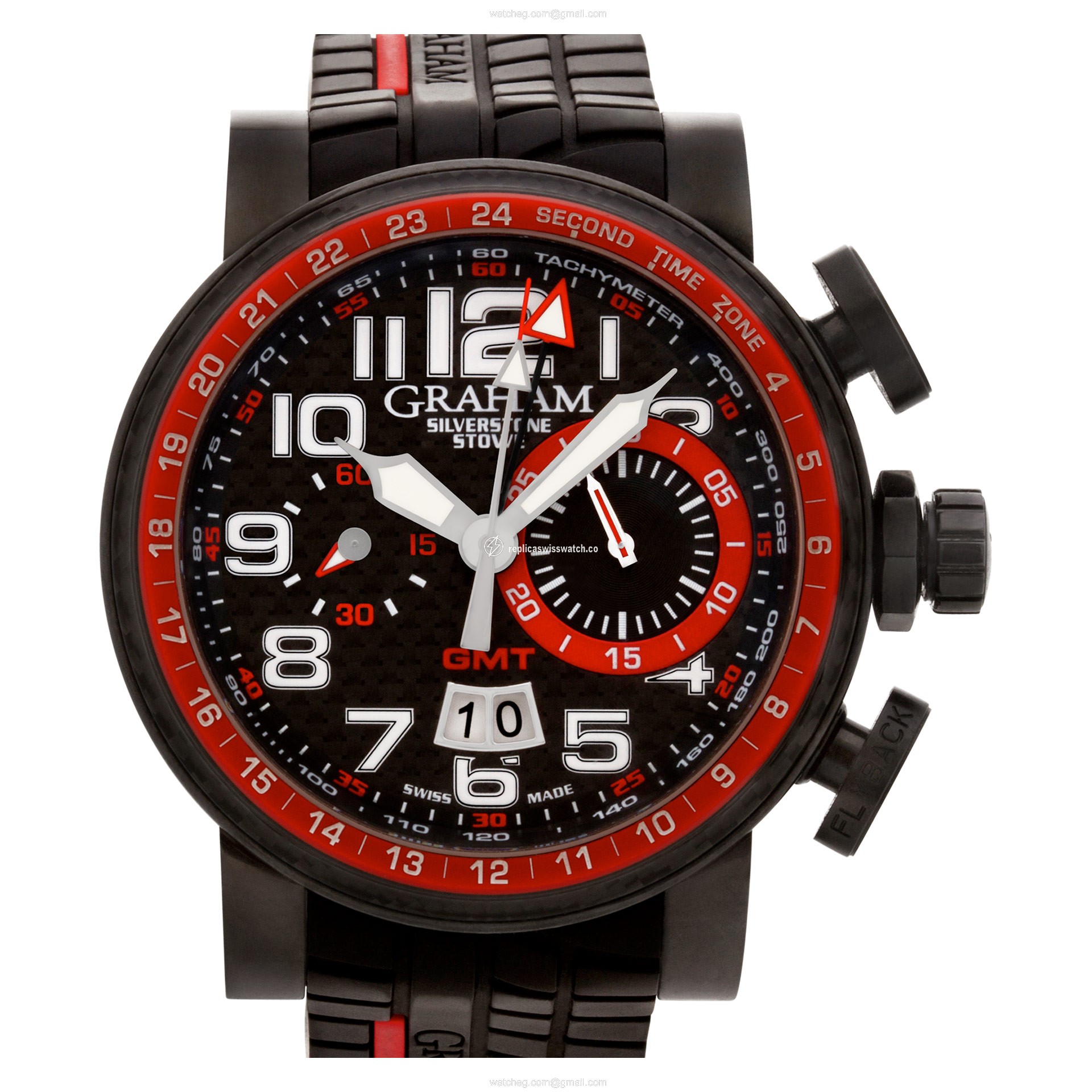 Graham 2BLCB.B10A Silverstone Stowe GMT Automatic Male PVD Replica Graham 2BLCB.B10A Silverstone Stowe GMT Automatic Male PVD Replica