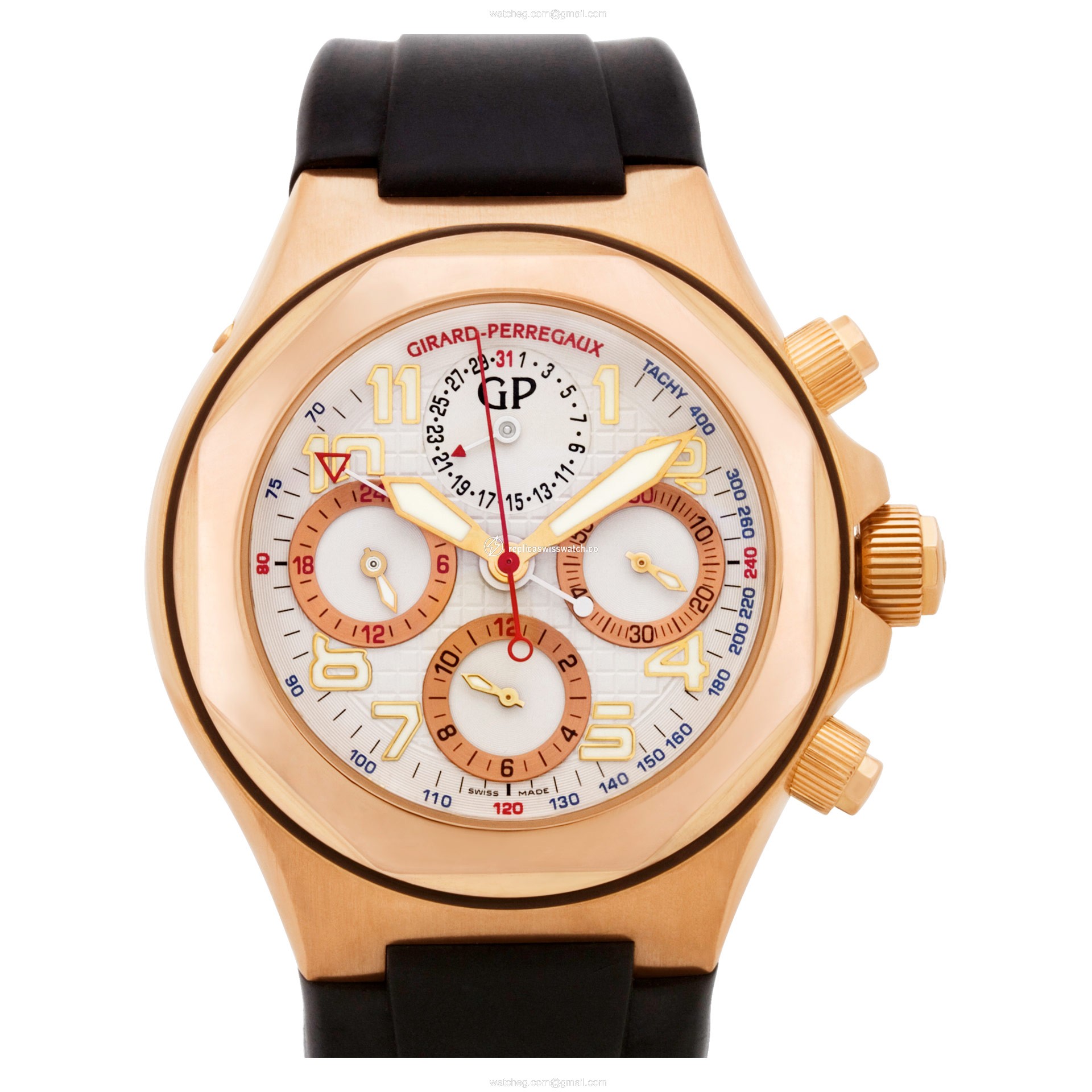 Girard Perregaux 80180 Laureato Automatic Male 18k rose gold Replica Girard Perregaux 80180 Laureato Automatic Male 18k rose gold Replica