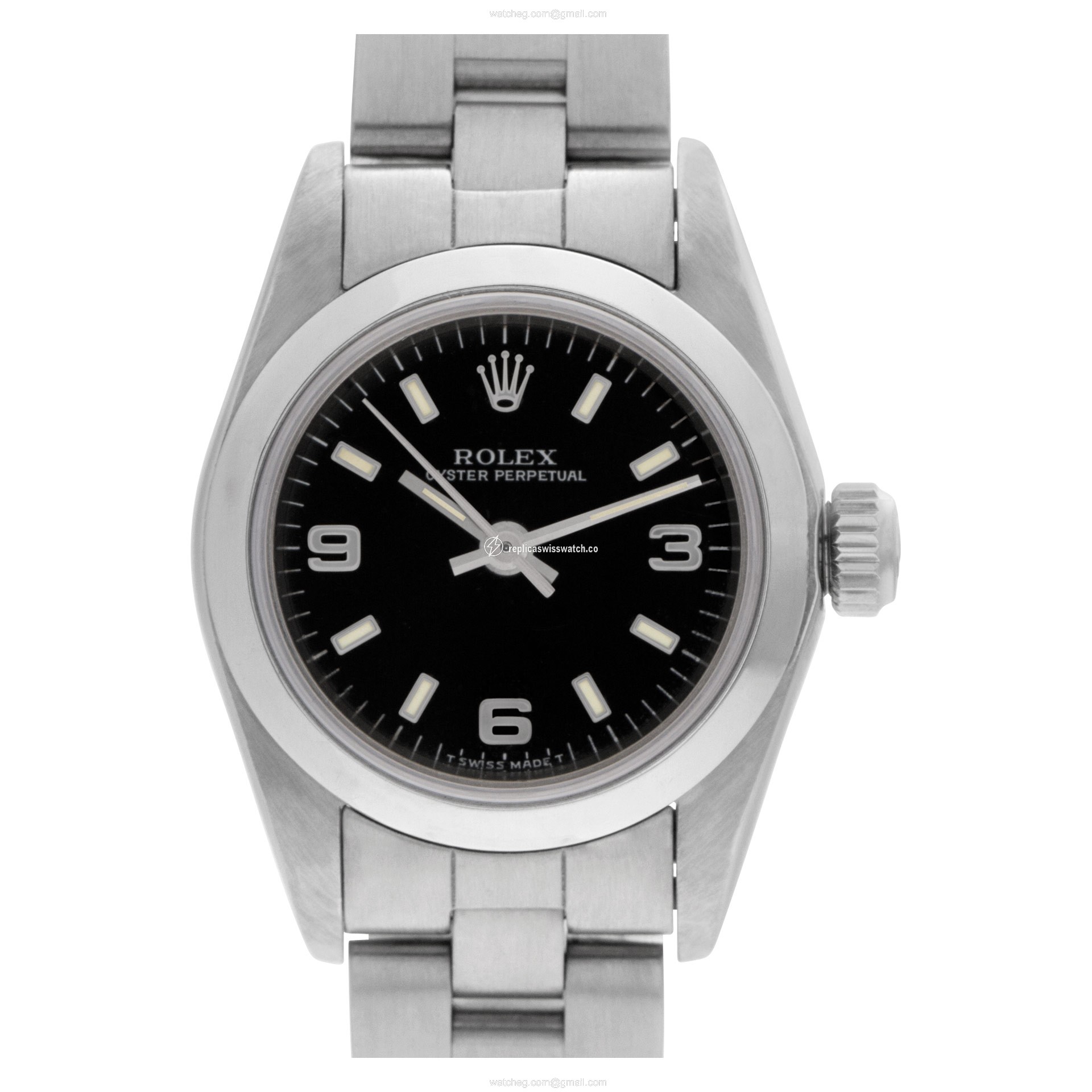 Rolex 67180 Oyster Perpetual Automatic Female Stainless Steel Replica Rolex 67180 Oyster Perpetual Automatic Female Stainless Steel Replica