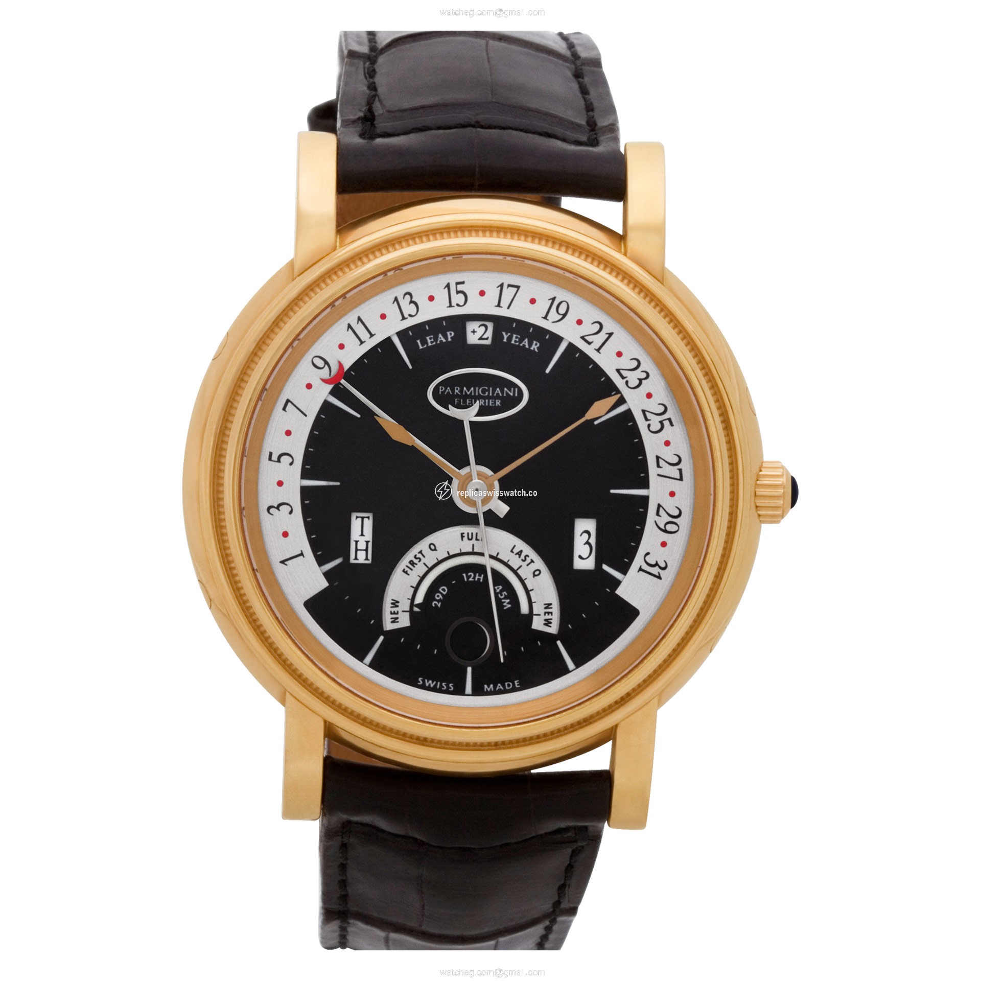 Parmigiani Parmigiani 4443 Fleurier Automatic Male 18k Pink Gold Replica Parmigiani Parmigiani 4443 Fleurier Automatic Male 18k Pink Gold Replica