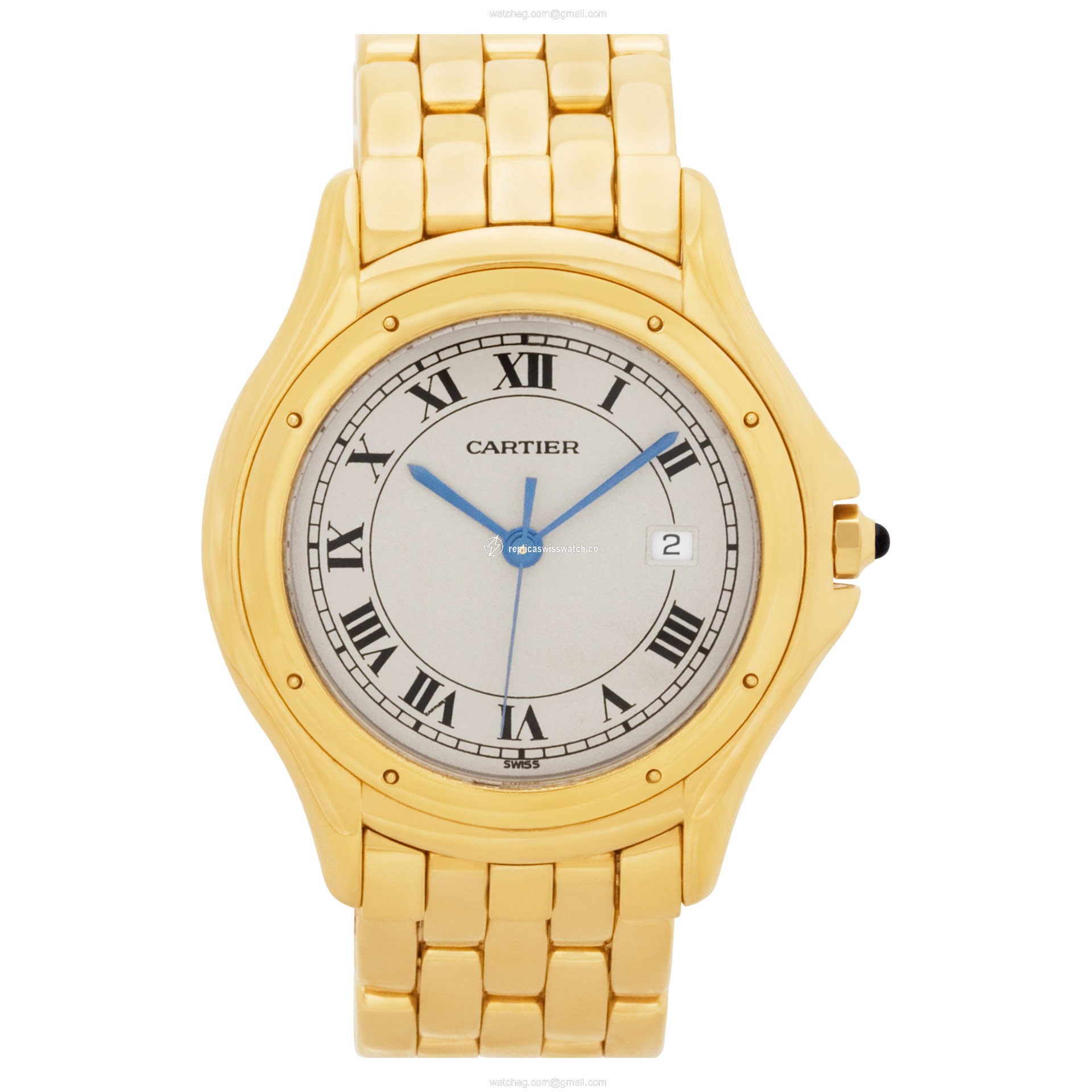 Cartier 887920 Cougar Quartz Unisex 18k yellow gold Replica Cartier 887920 Cougar Quartz Unisex 18k yellow gold Replica