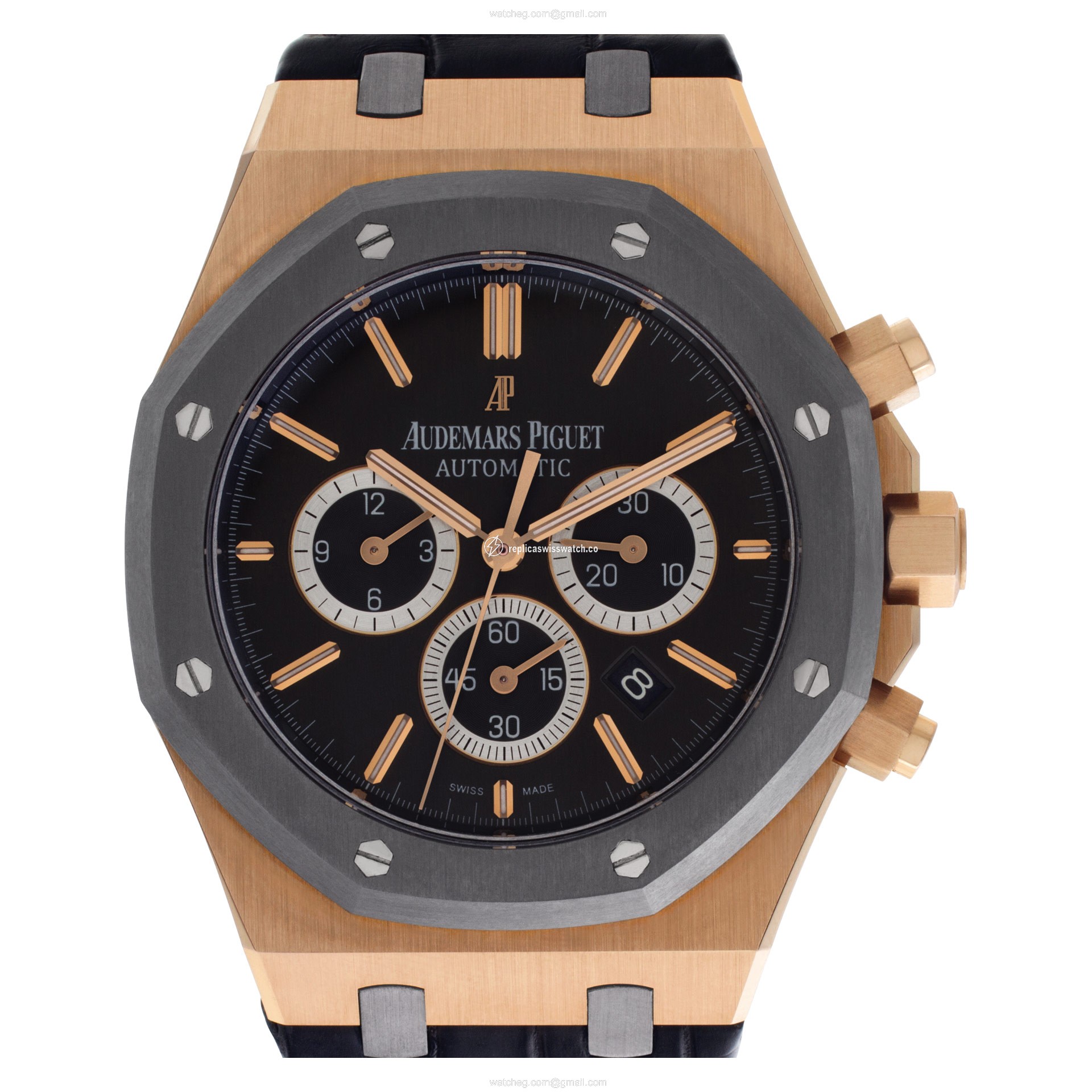 Audemars Piguet 263250l.00.d005cr.01 Royal Oak Automatic Male 18k rose gold Replica Audemars Piguet 263250l.00.d005cr.01 Royal Oak Automatic Male 18k rose gold Replica