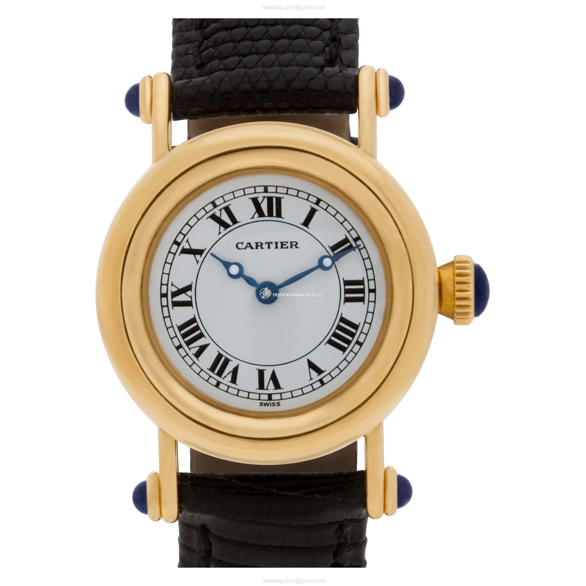 Cartier 14400 Diabolo Quartz Male 18k yellow gold Replica Cartier 14400 Diabolo Quartz Male 18k yellow gold Replica