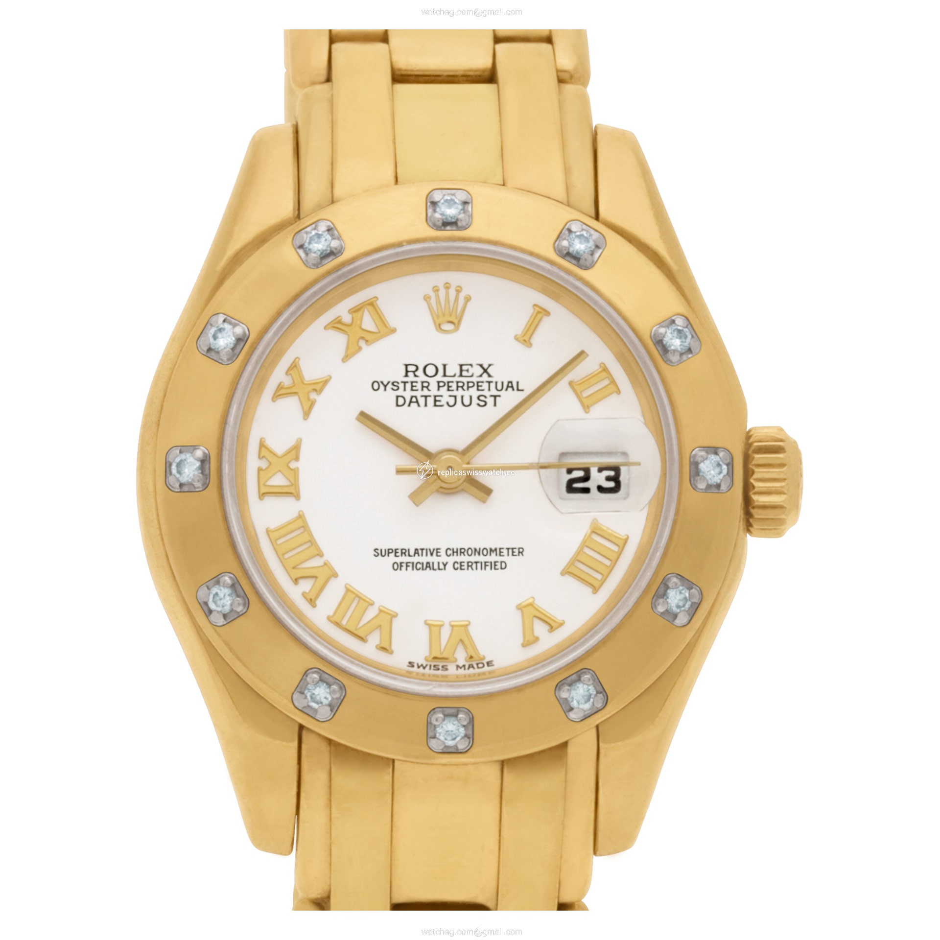 Rolex 80318 Pearlmaster Automatic Female 18k yellow gold Replica Rolex 80318 Pearlmaster Automatic Female 18k yellow gold Replica