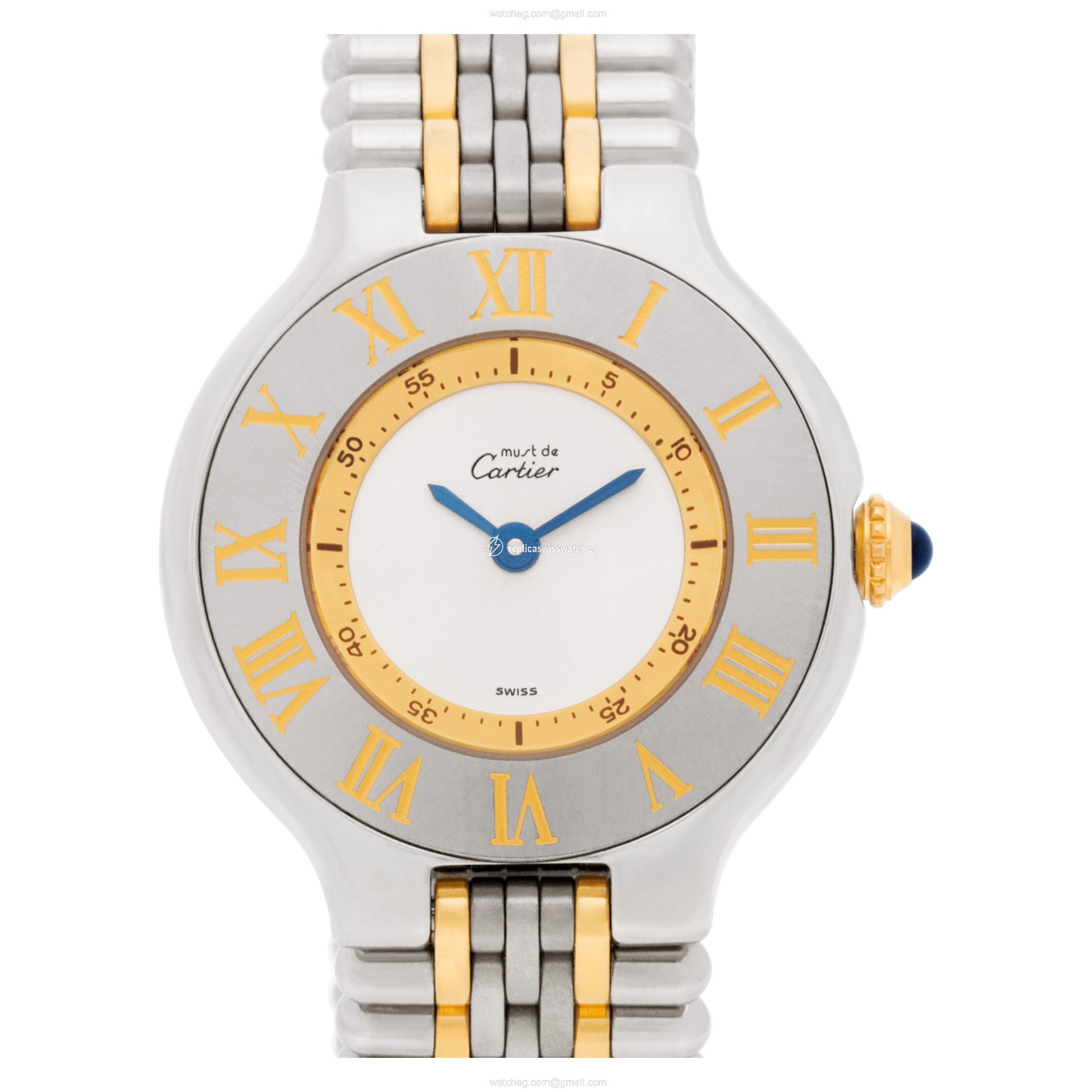 Cartier 1340 Must de Quartz Female Stainless Steel Replica Cartier 1340 Must de Quartz Female Stainless Steel Replica