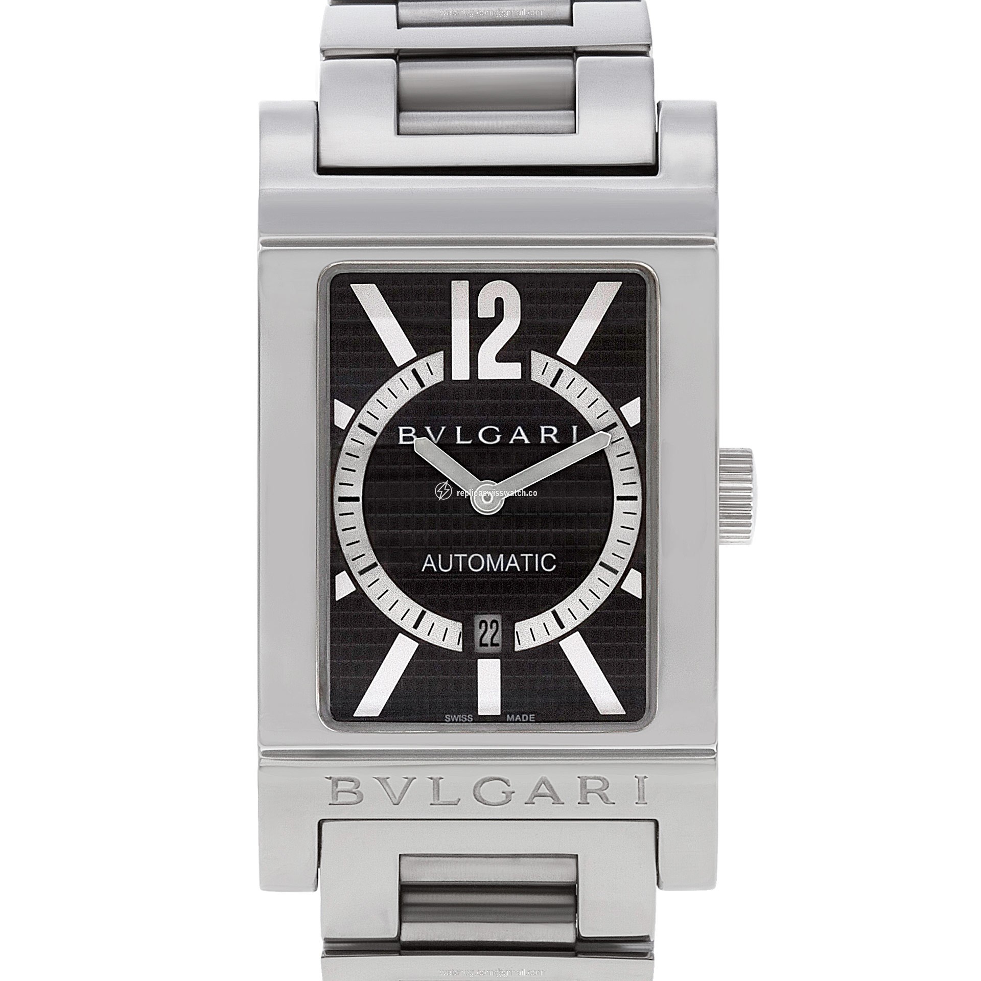 Bvlgari RT 45 S Rettangolo Automatic Unisex Stainless Steel Replica Bvlgari RT 45 S Rettangolo Automatic Unisex Stainless Steel Replica