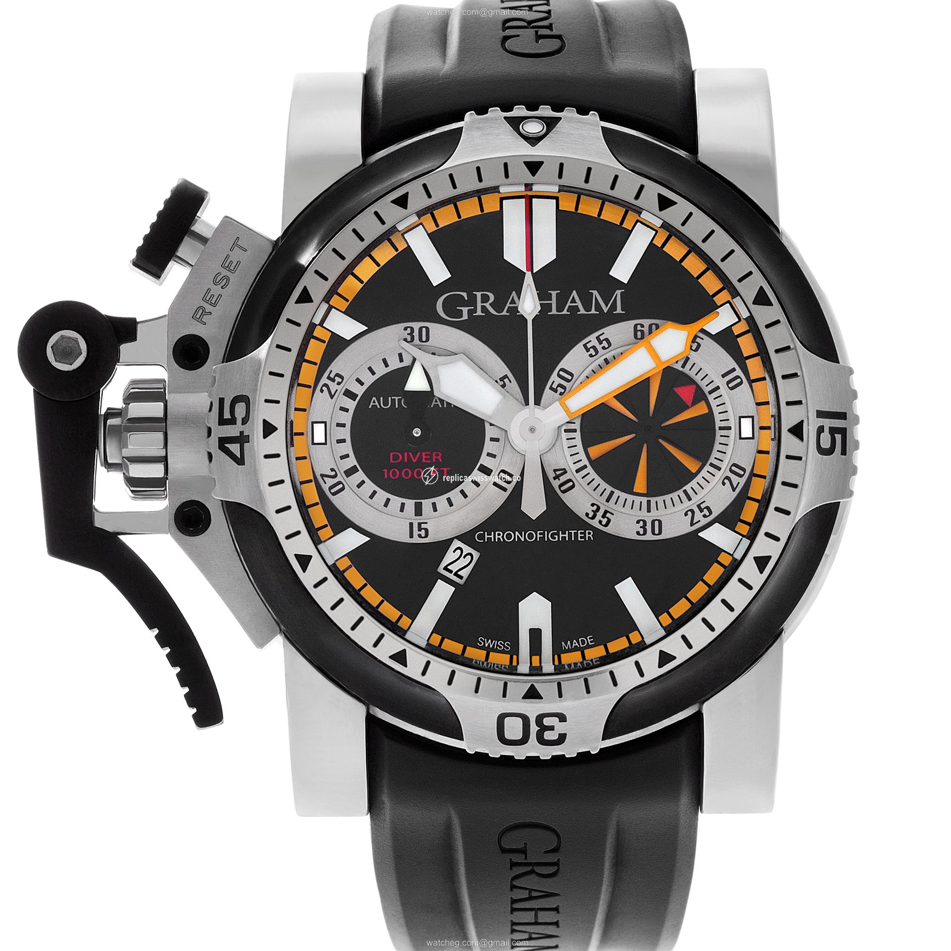 Graham 2OVES.B15A Chronofighter Automatic Male Stainless Steel Replica Graham 2OVES.B15A Chronofighter Automatic Male Stainless Steel Replica