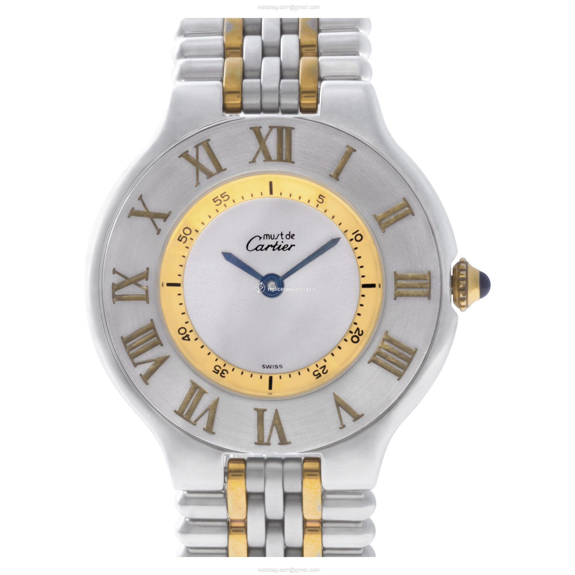 Cartier 1330 Must 21 Quartz Unisex Stainless Steel Replica Cartier 1330 Must 21 Quartz Unisex Stainless Steel Replica