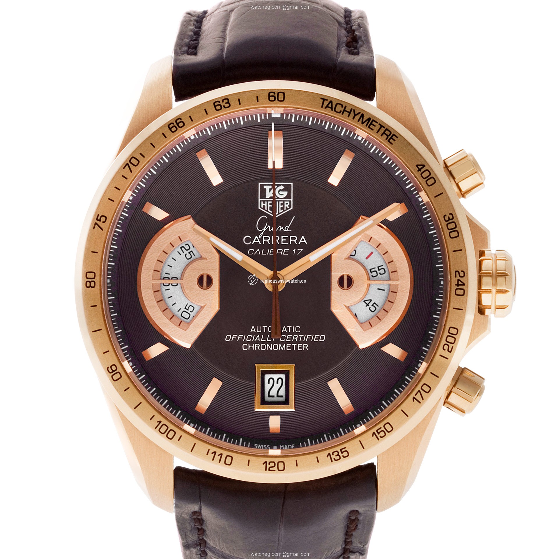 Tag Heuer CAV514B.FC8171 Grand Carrera Automatic Male 18k rose gold Replica Tag Heuer CAV514B.FC8171 Grand Carrera Automatic Male 18k rose gold Replica