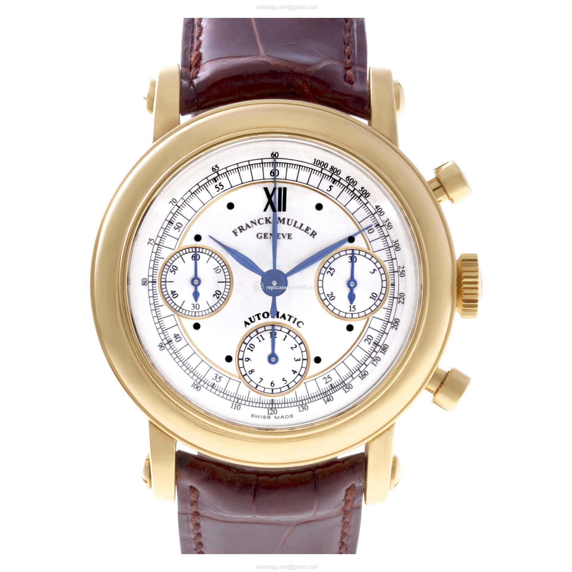 Franck Muller 7000 CC Chronograph Automatic Male 18k Yellow Gold Replica Franck Muller 7000 CC Chronograph Automatic Male 18k Yellow Gold Replica