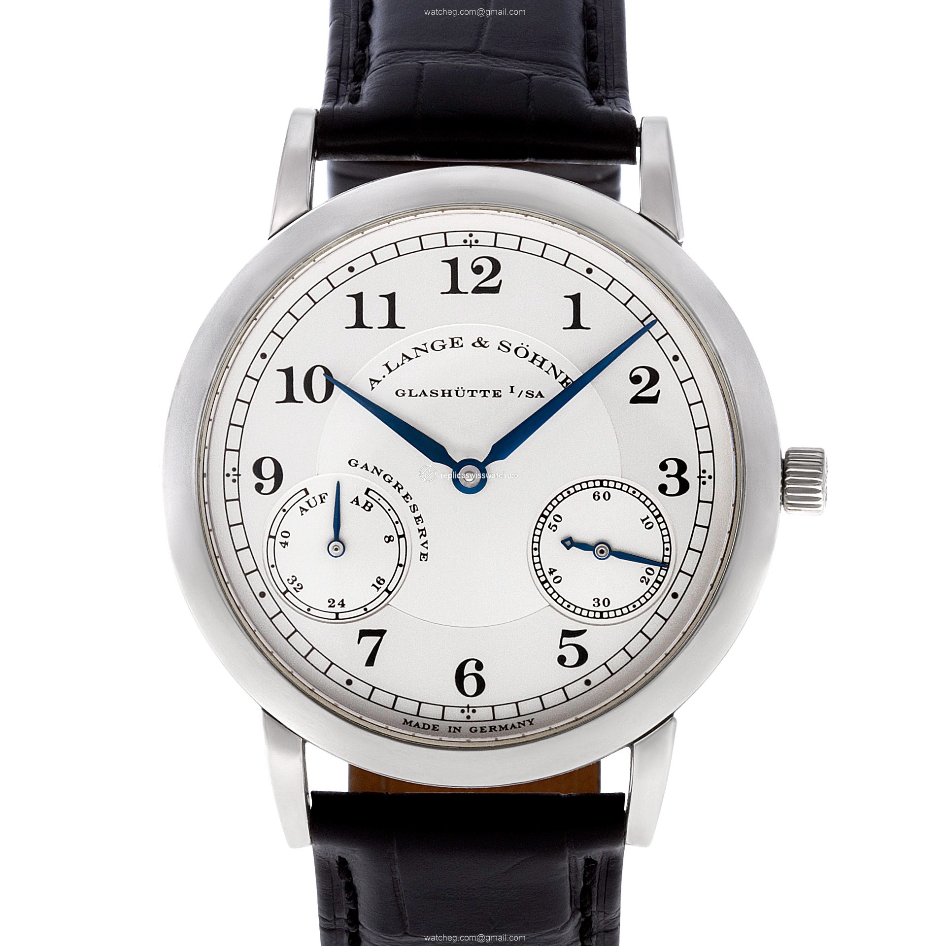 A. Lange & Sohne 221.025 1815 Up and Down Manual Male Platinum Replica A. Lange & Sohne 221.025 1815 Up and Down Manual Male Platinum Replica