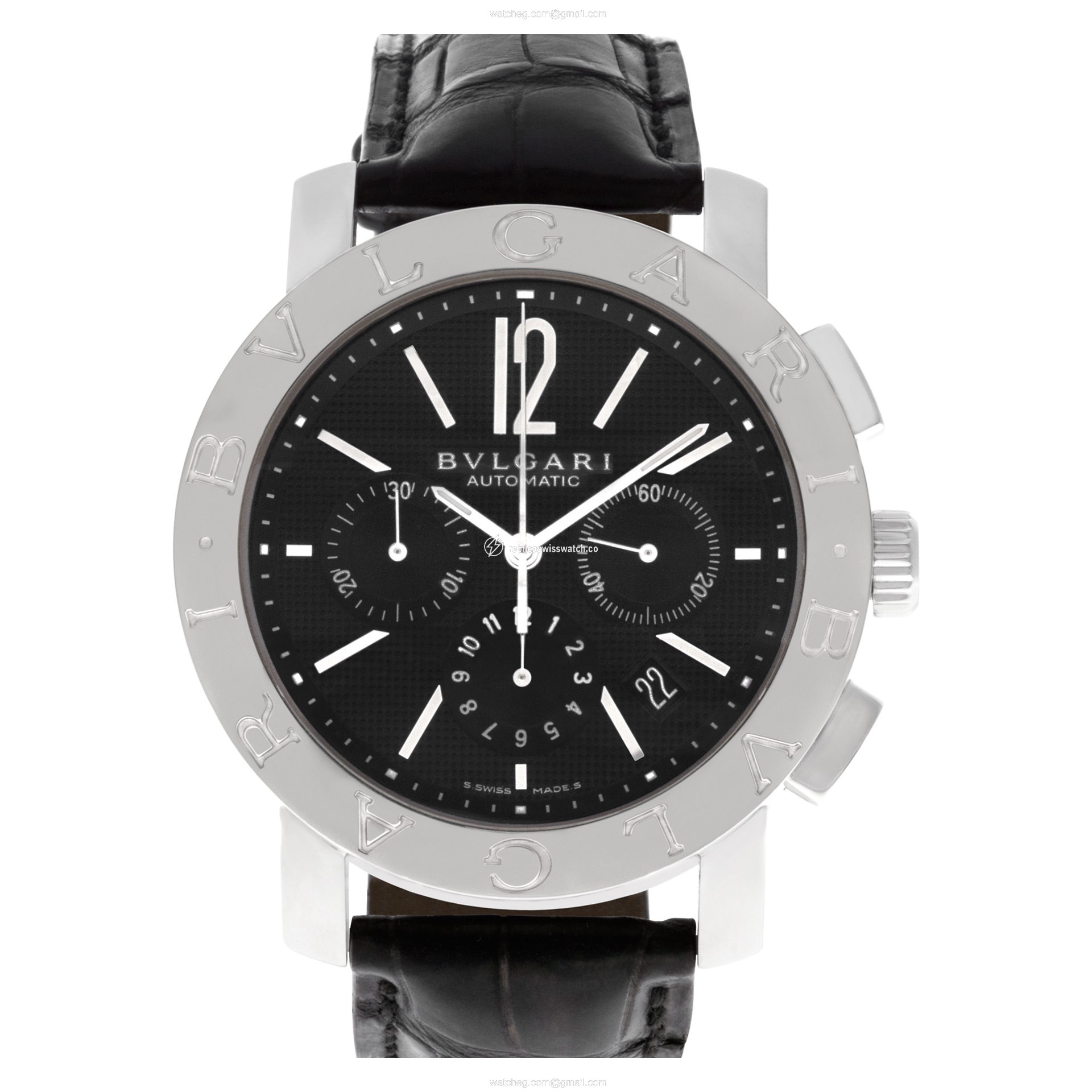 Bvlgari BB 42 SL CH Chronograph Automatic Male Stainless Steel Replica Bvlgari BB 42 SL CH Chronograph Automatic Male Stainless Steel Replica