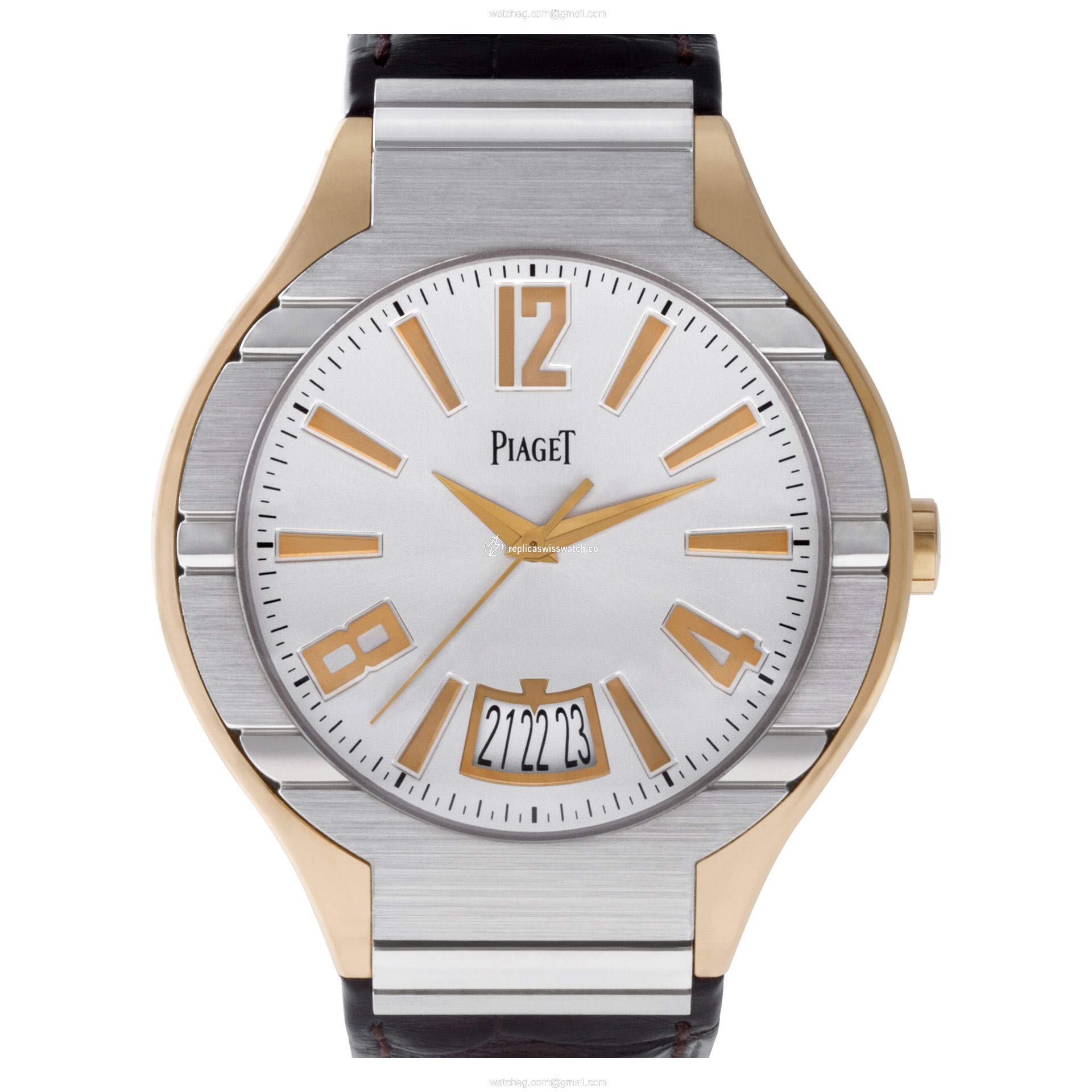 Piaget GOA34041 Polo Automatic Male 18k White and Pink Gold Replica Piaget GOA34041 Polo Automatic Male 18k White and Pink Gold Replica